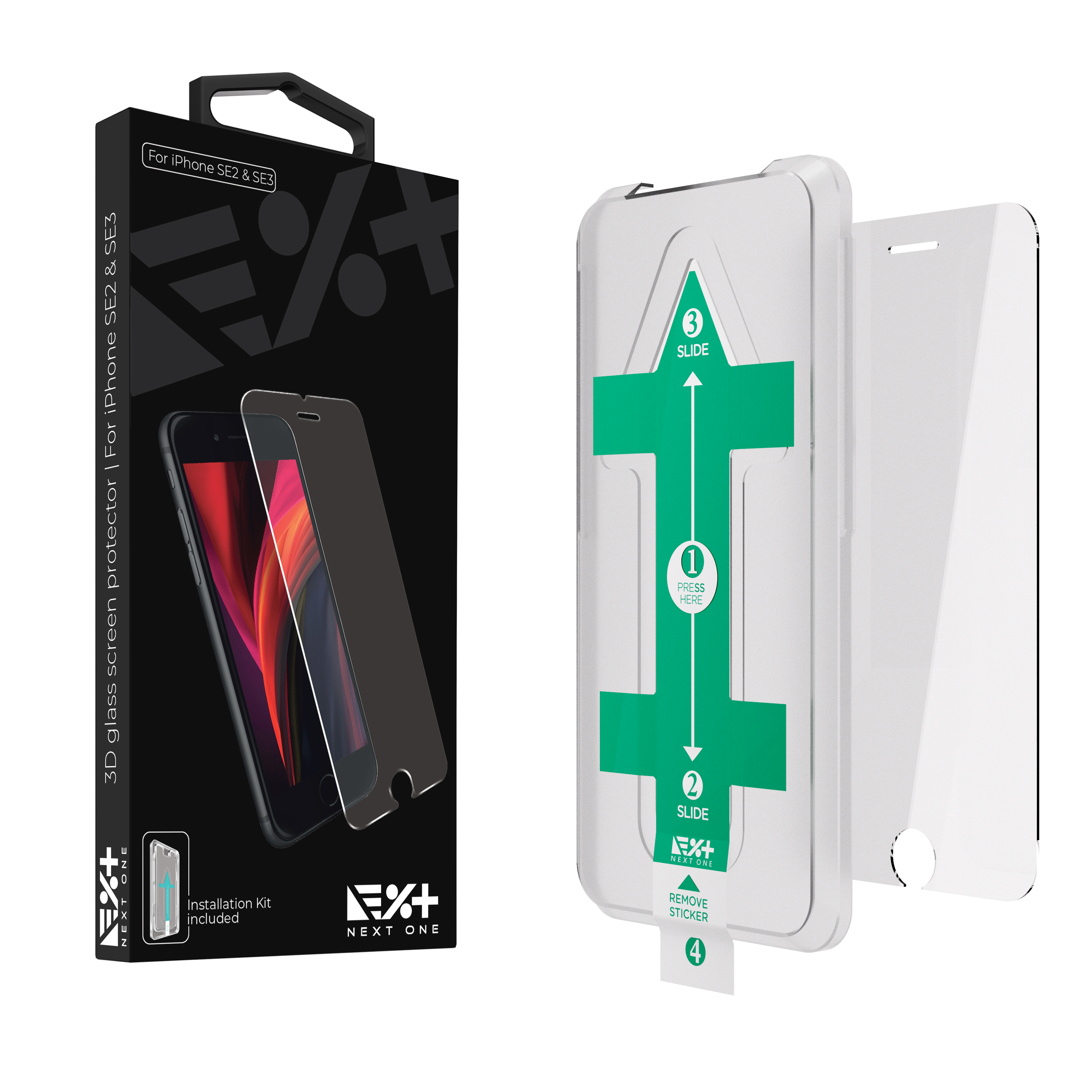 Folie din sticla 3D NOA pentru iPhone SE2/SE3