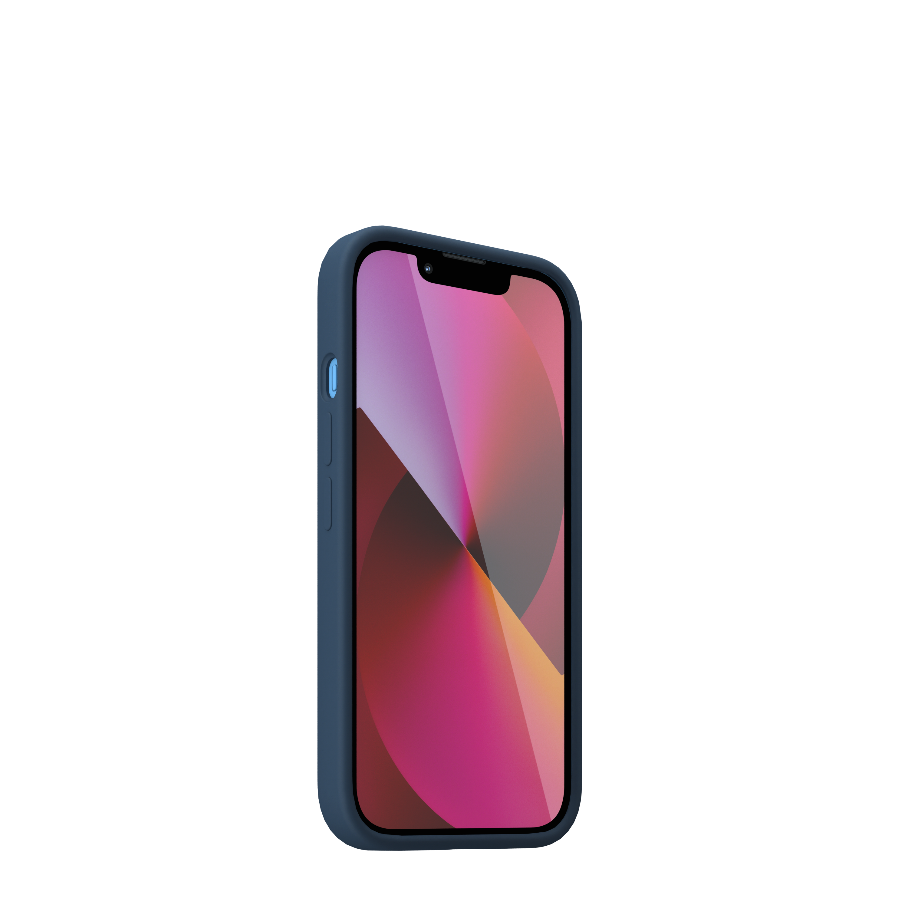 Husa NOA din silicon pentru iPhone 13 Mini | compatibila MagSafe, Albastra