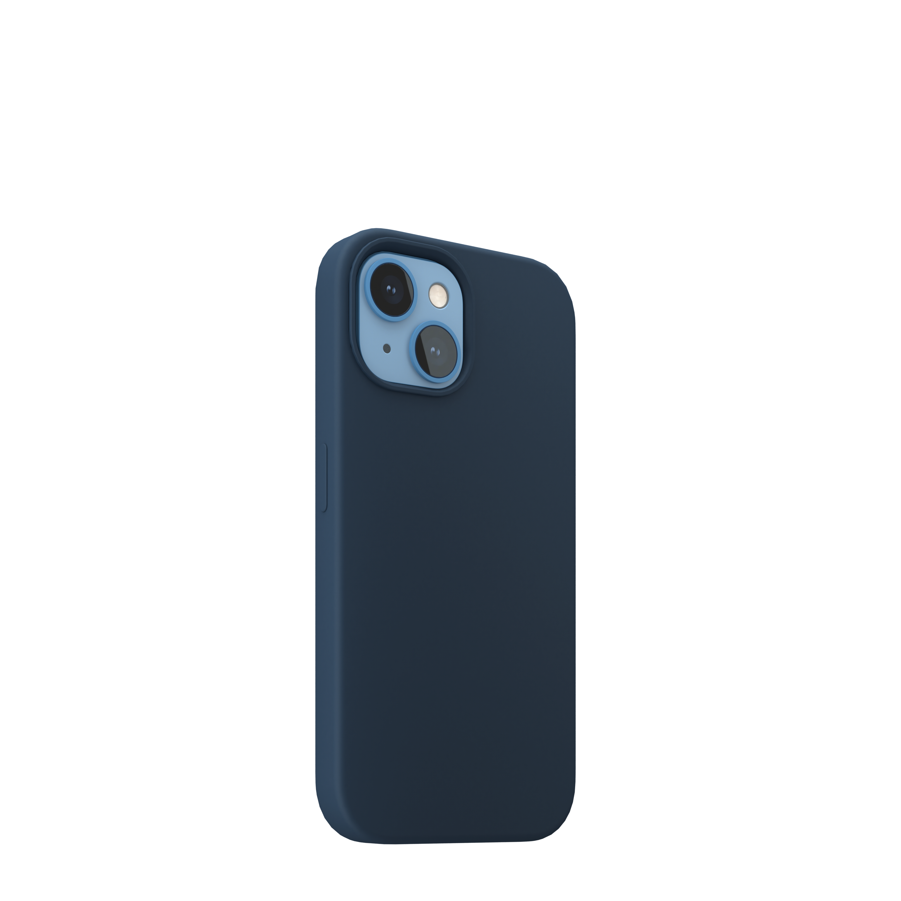 Husa NOA din silicon pentru iPhone 13 Mini | compatibila MagSafe, Albastra