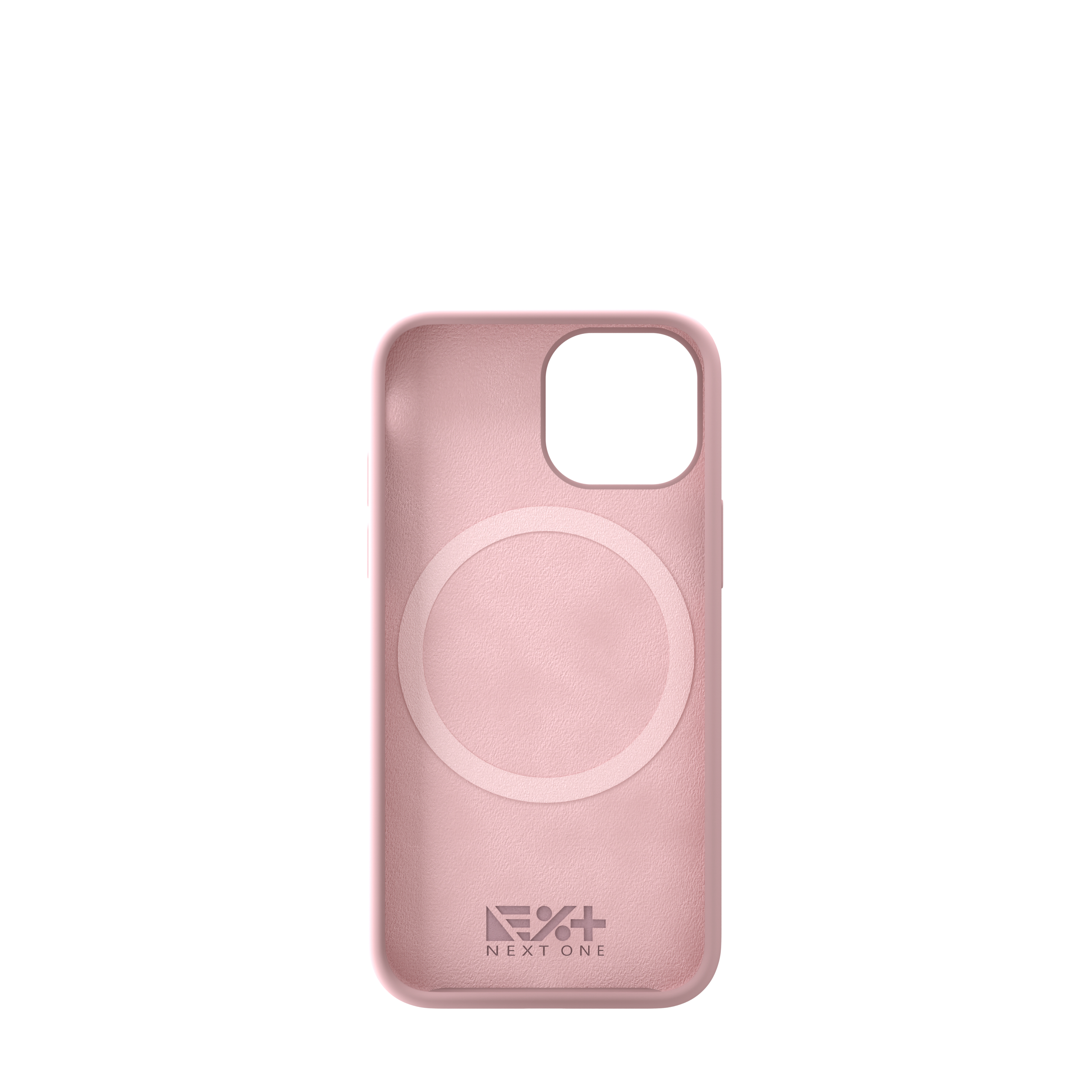 Husa NOA din silicon pentru iPhone 13 Mini | compatibila MagSafe, Roz