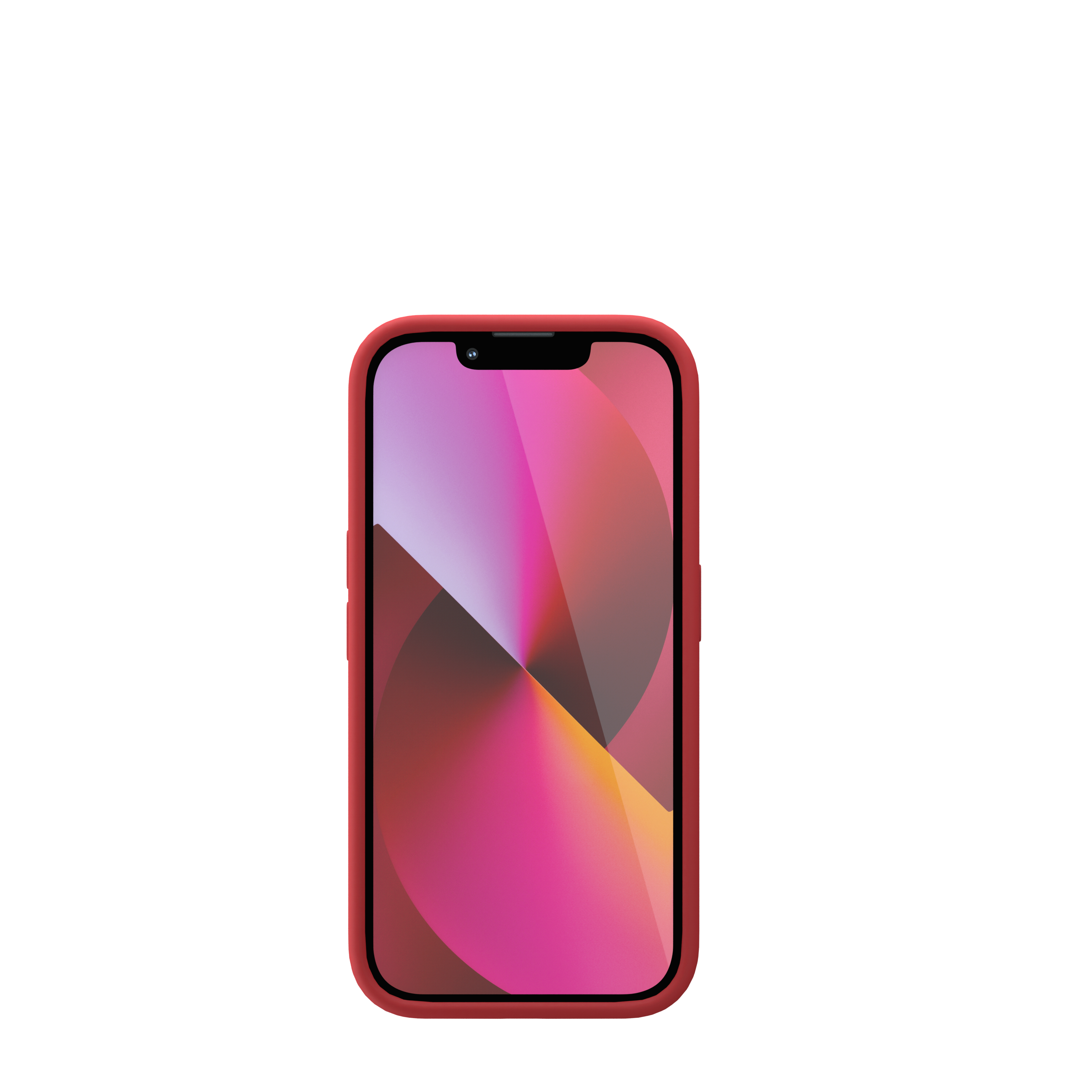 Husa NOA din silicon pentru iPhone 13 Mini | compatibila MagSafe, Rosie