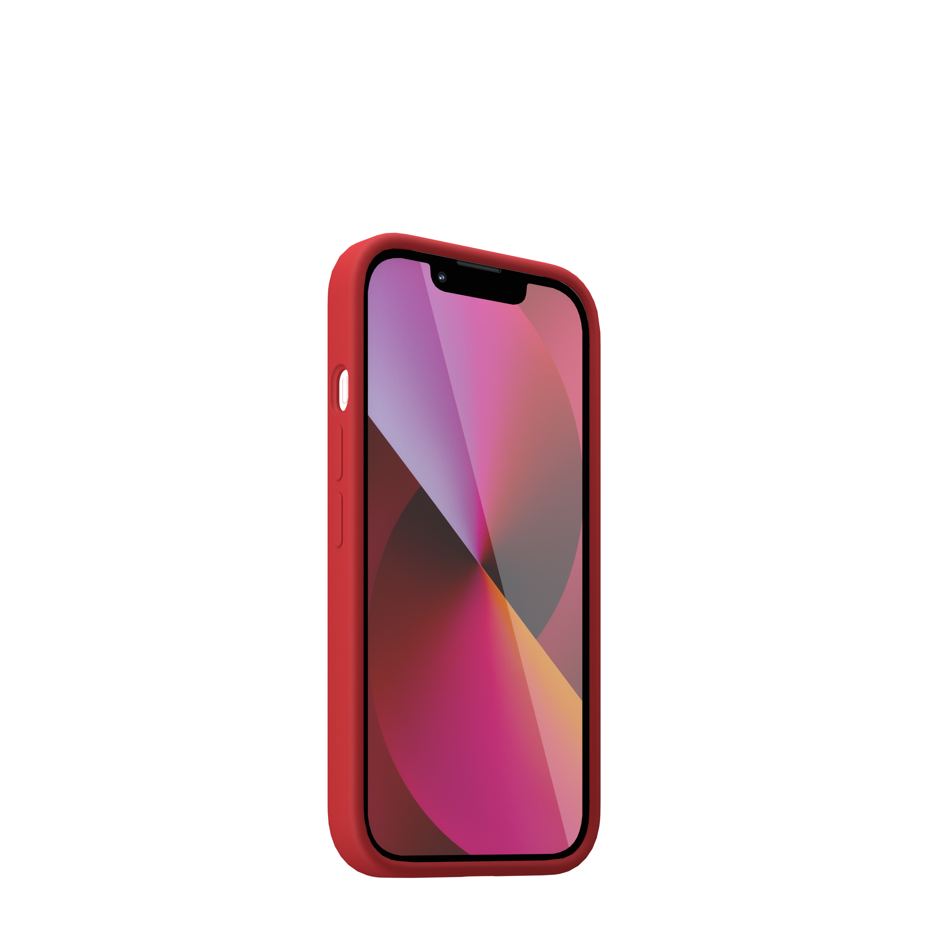 Husa NOA din silicon pentru iPhone 13 Mini | compatibila MagSafe, Rosie