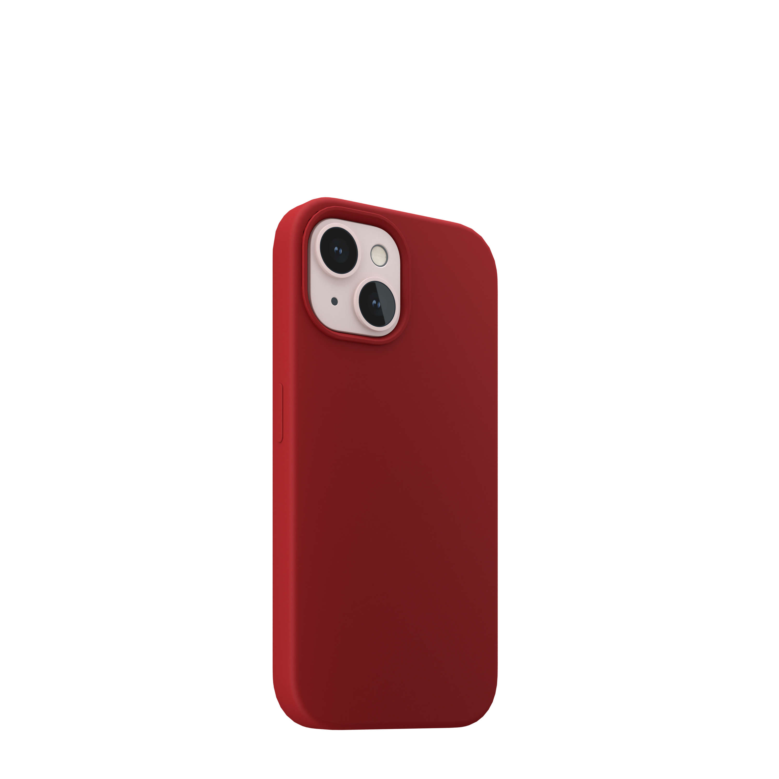 Husa NOA din silicon pentru iPhone 13 Mini | compatibila MagSafe, Rosie