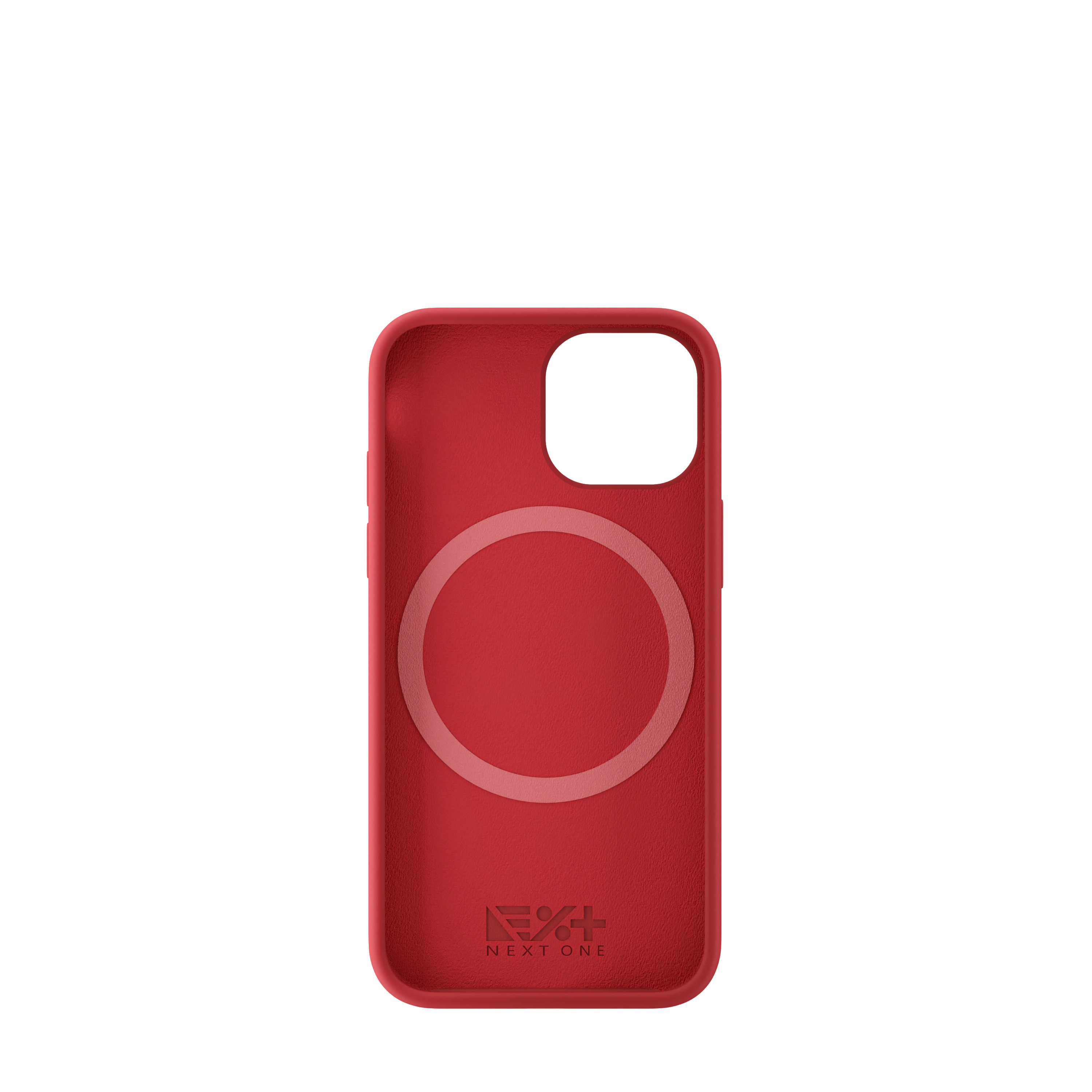 Husa NOA din silicon pentru iPhone 13 Mini | compatibila MagSafe, Rosie