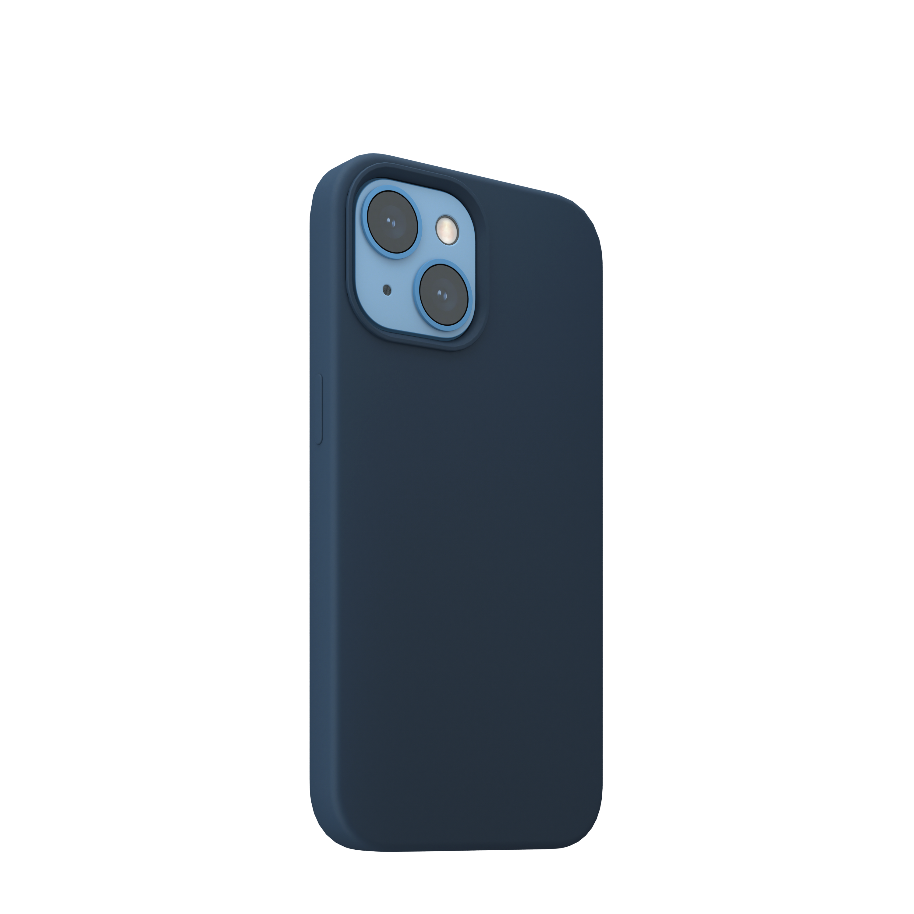 Husa din silicon NOA pentru iPhone 13 | compatibila MagSafe, Albastra