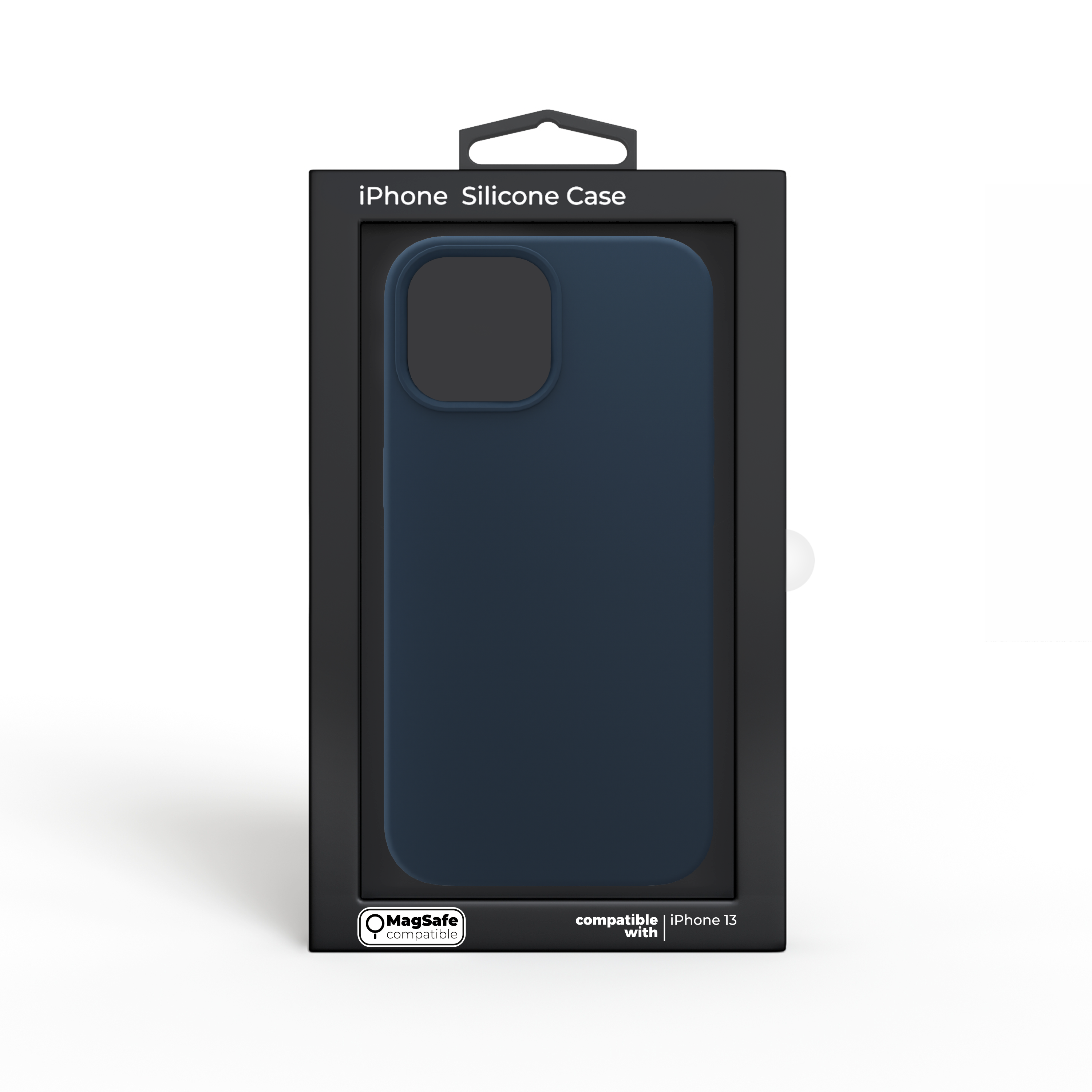 Husa din silicon NOA pentru iPhone 13 | compatibila MagSafe, Albastra