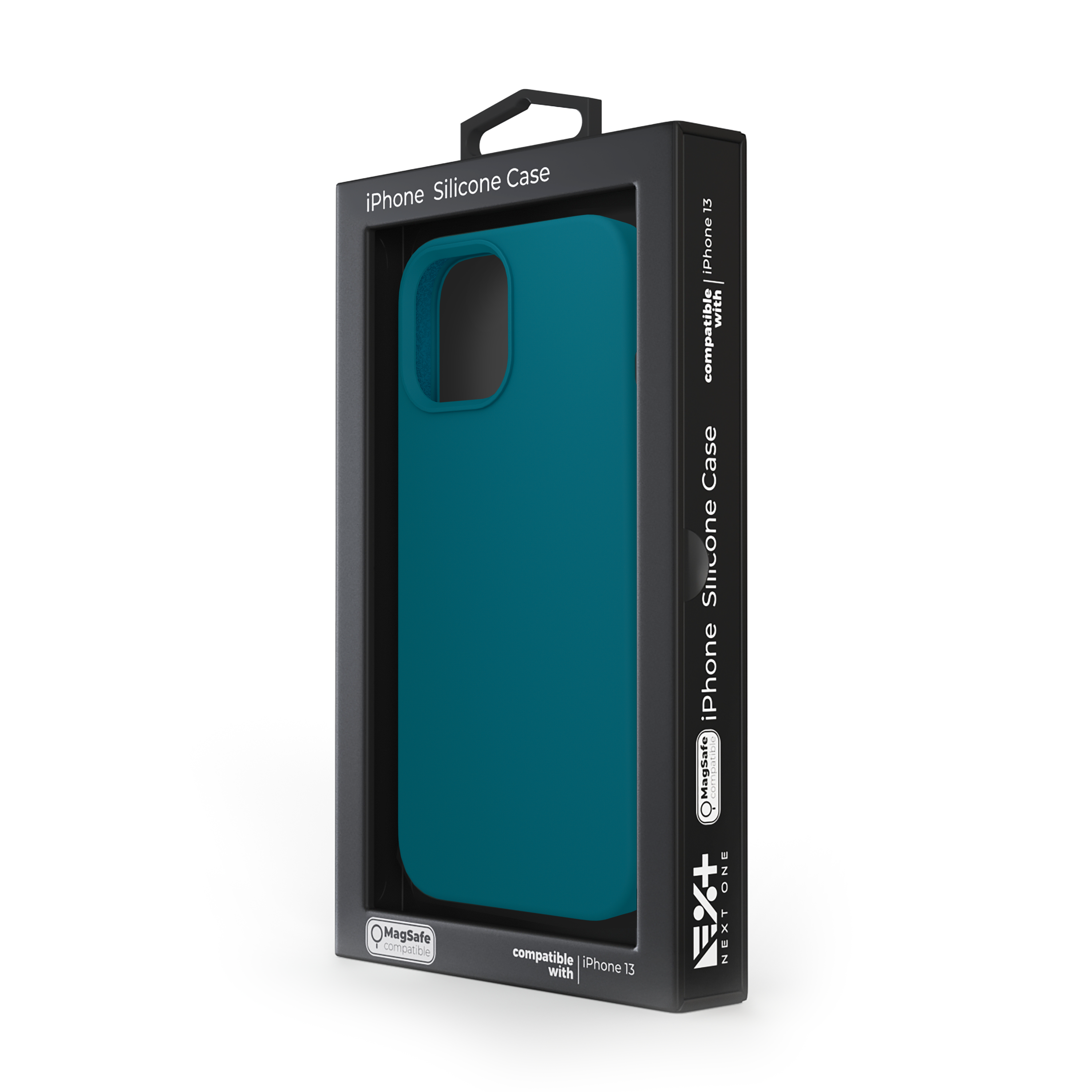 Husa din silicon NOA pentru iPhone 13 | compatibila MagSafe, Verde