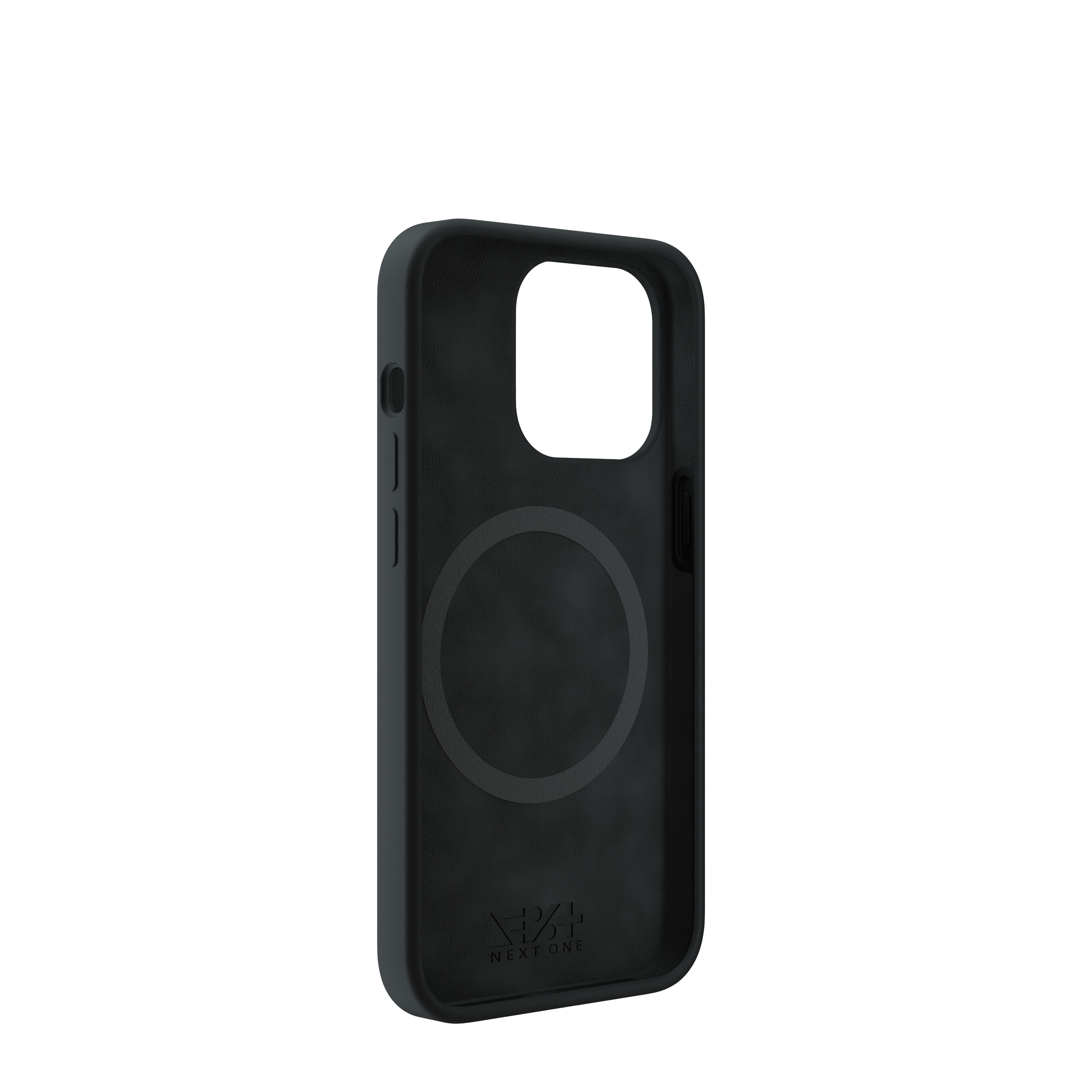 Husa NOA din silicon pentru iPhone 13 Pro | compatibila MagSafe, Neagra