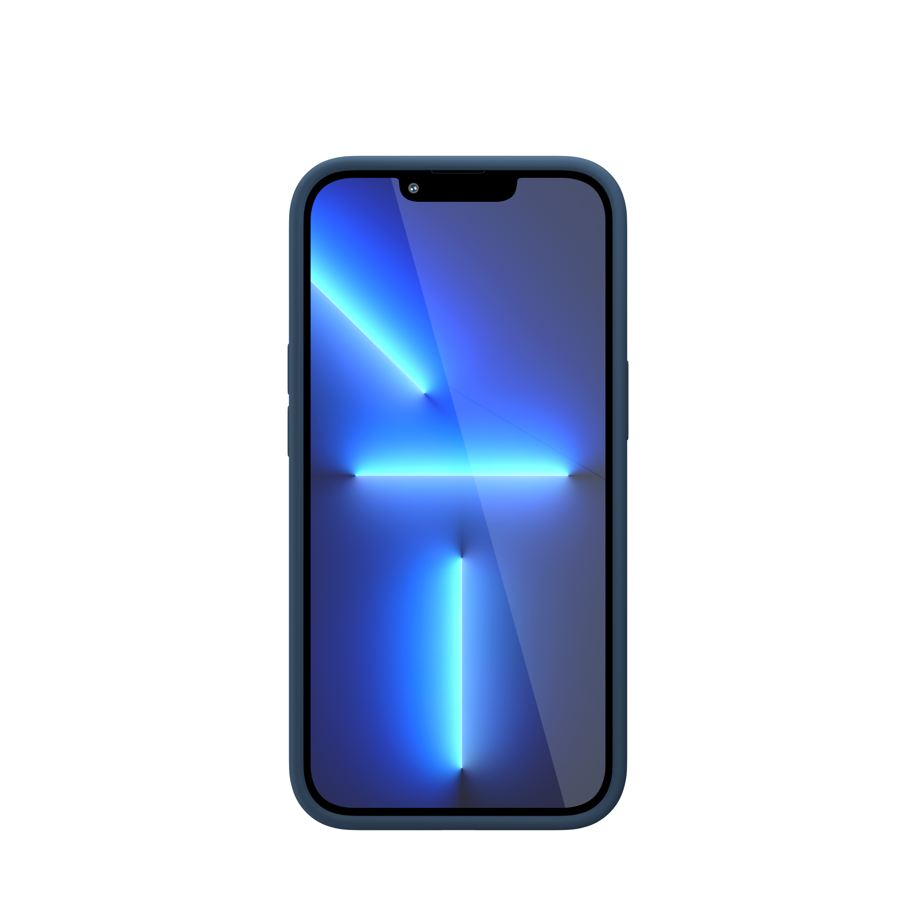 Husa NOA din silicon pentru iPhone 13 Pro | compatibila MagSafe, Albastra