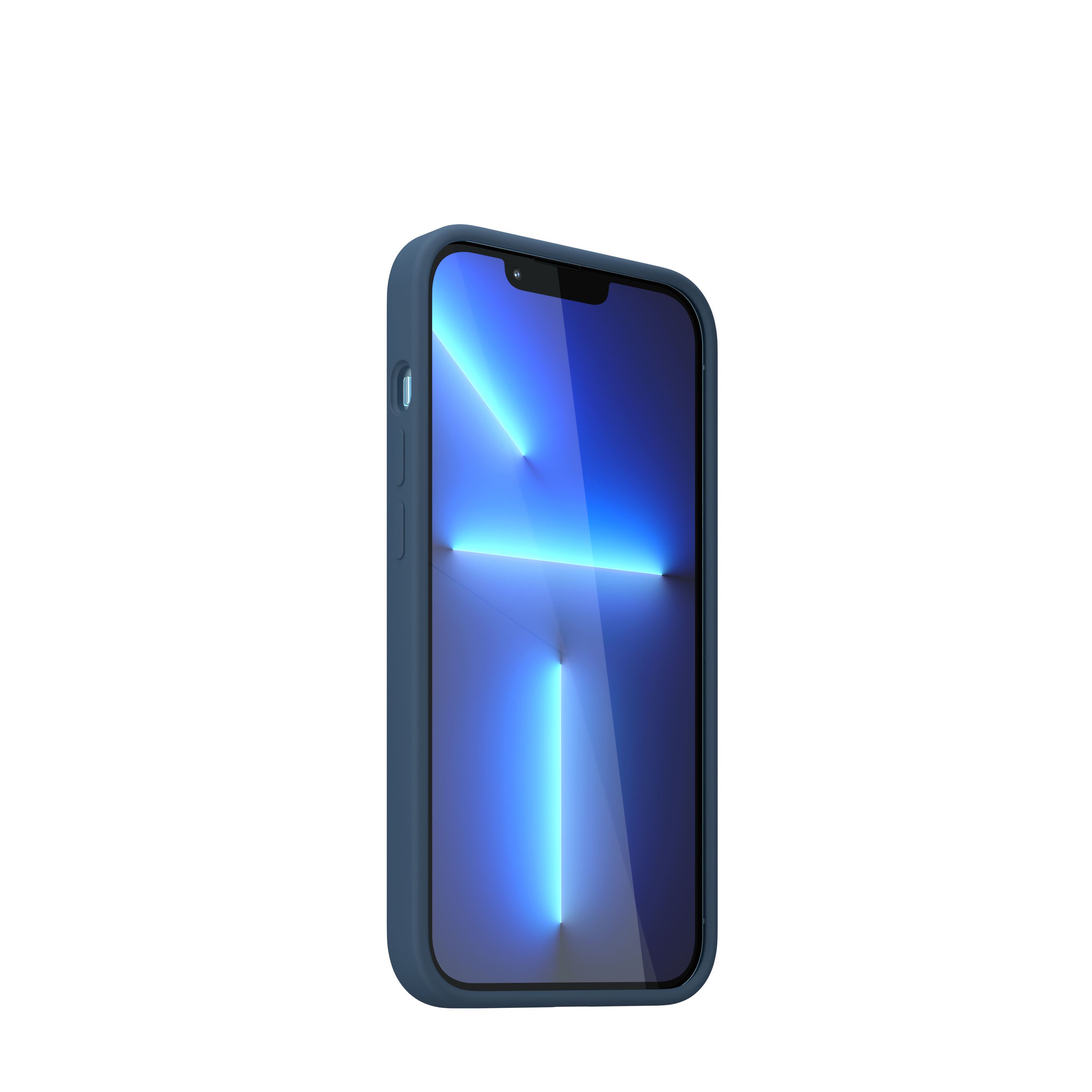 Husa NOA din silicon pentru iPhone 13 Pro | compatibila MagSafe, Albastra