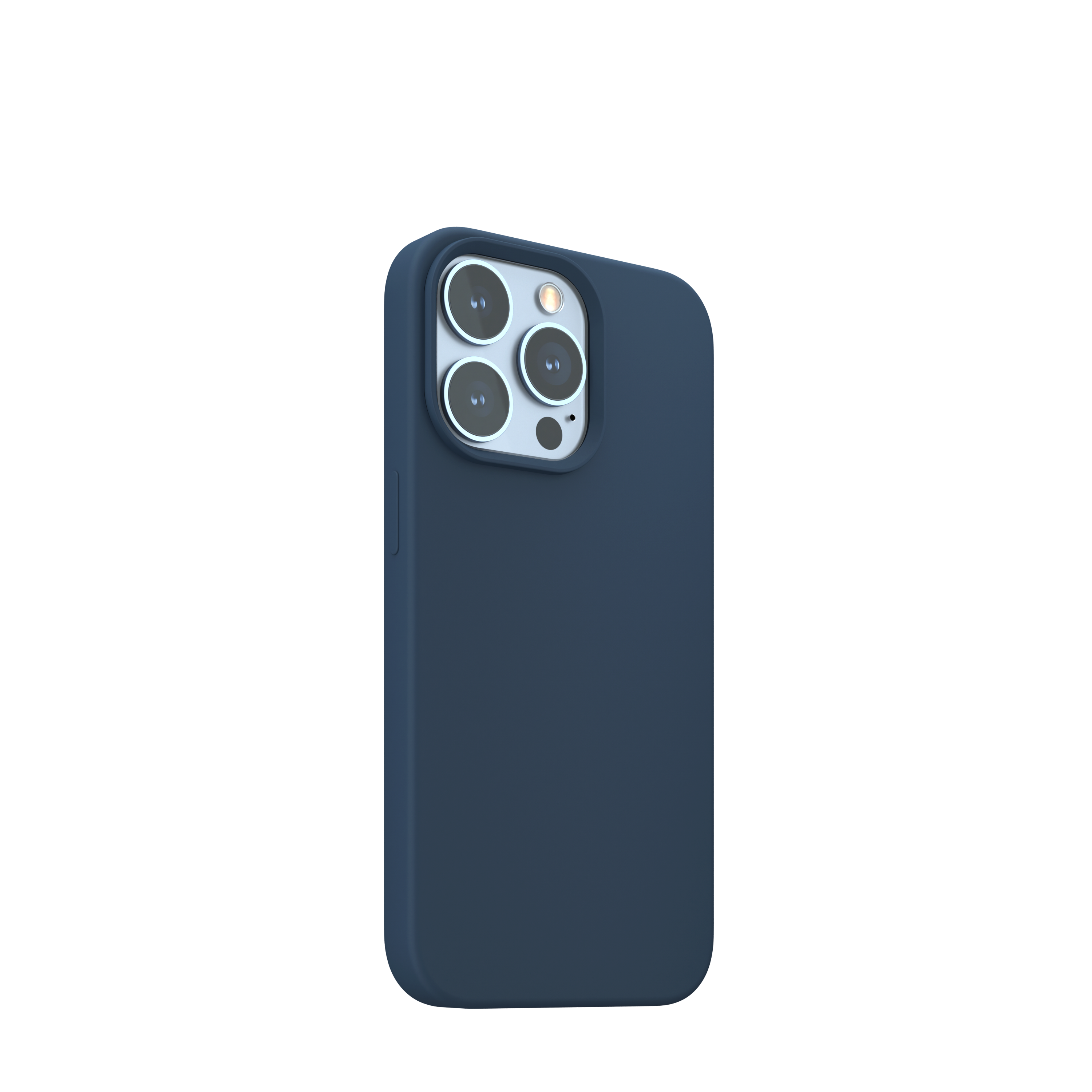 Husa NOA din silicon pentru iPhone 13 Pro | compatibila MagSafe, Albastra