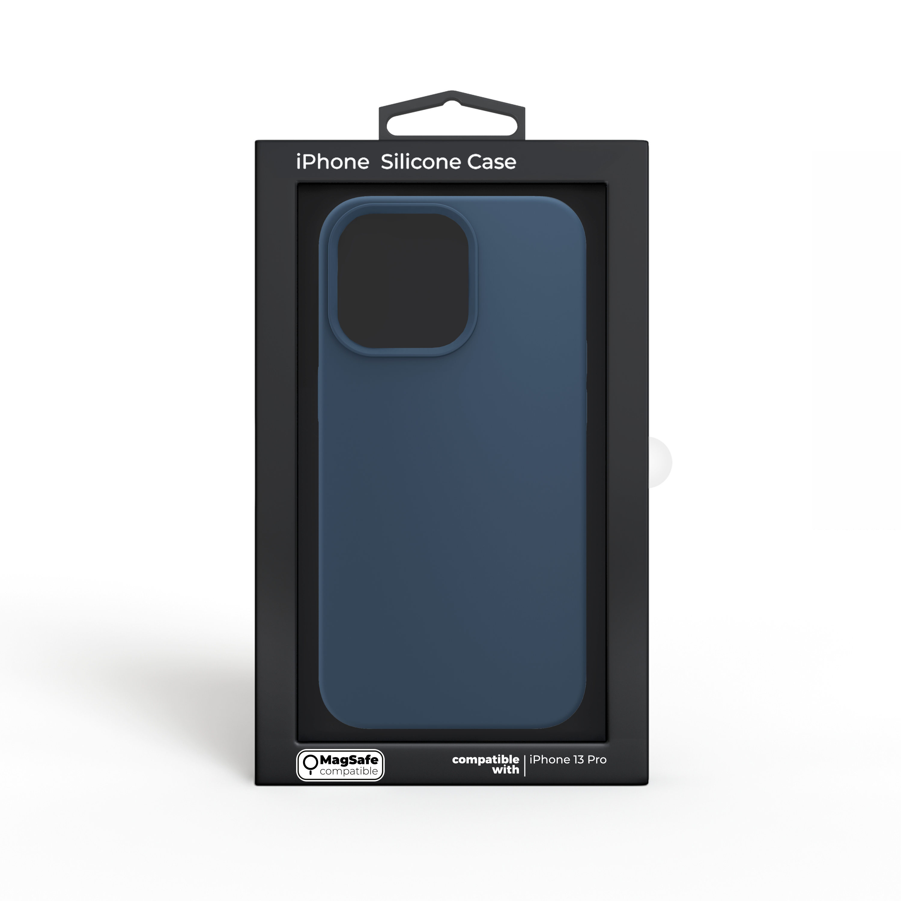 Husa NOA din silicon pentru iPhone 13 Pro | compatibila MagSafe, Albastra
