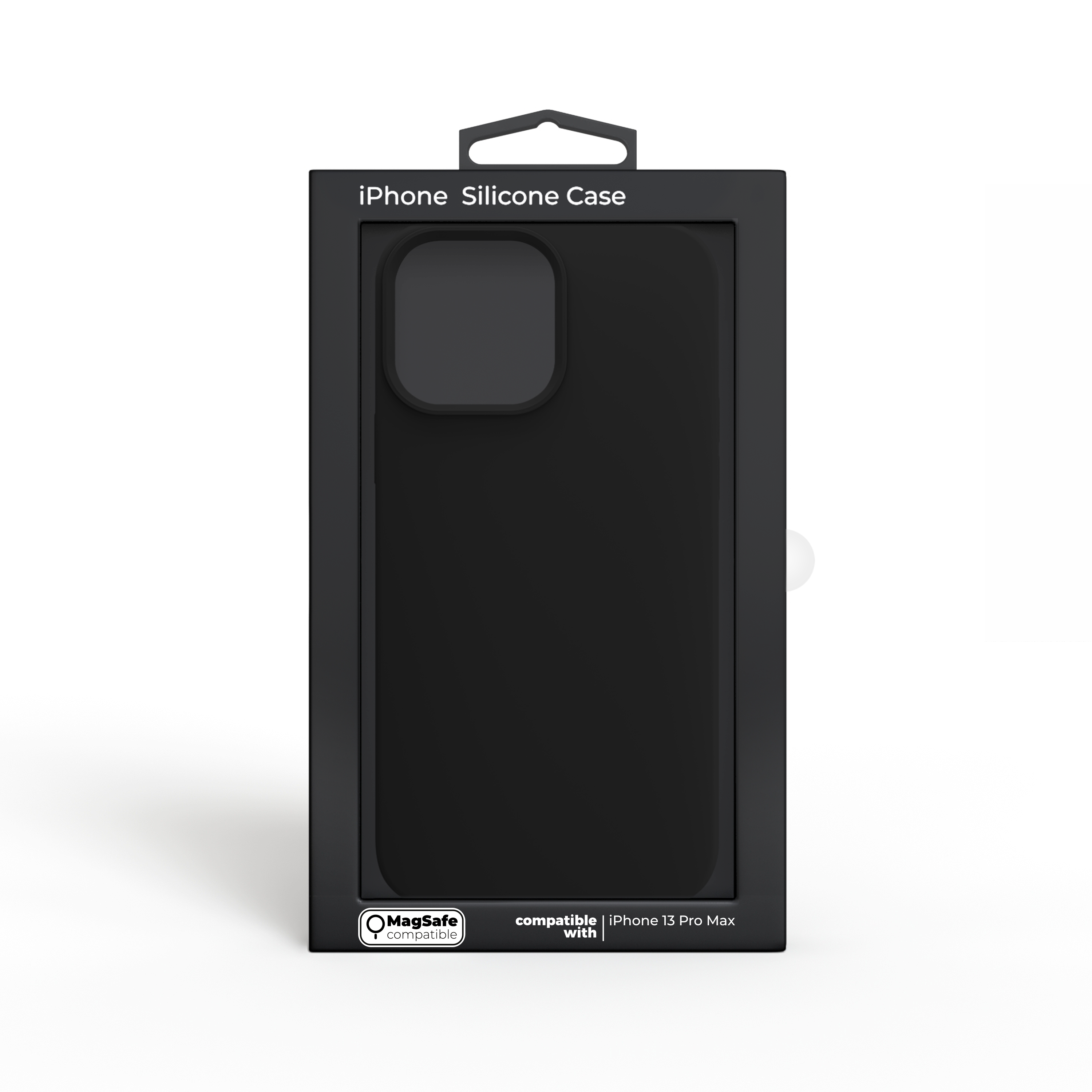 Husa din silicon NOA pentru iPhone 13 Pro Max | compatibila MagSafe, Neagra