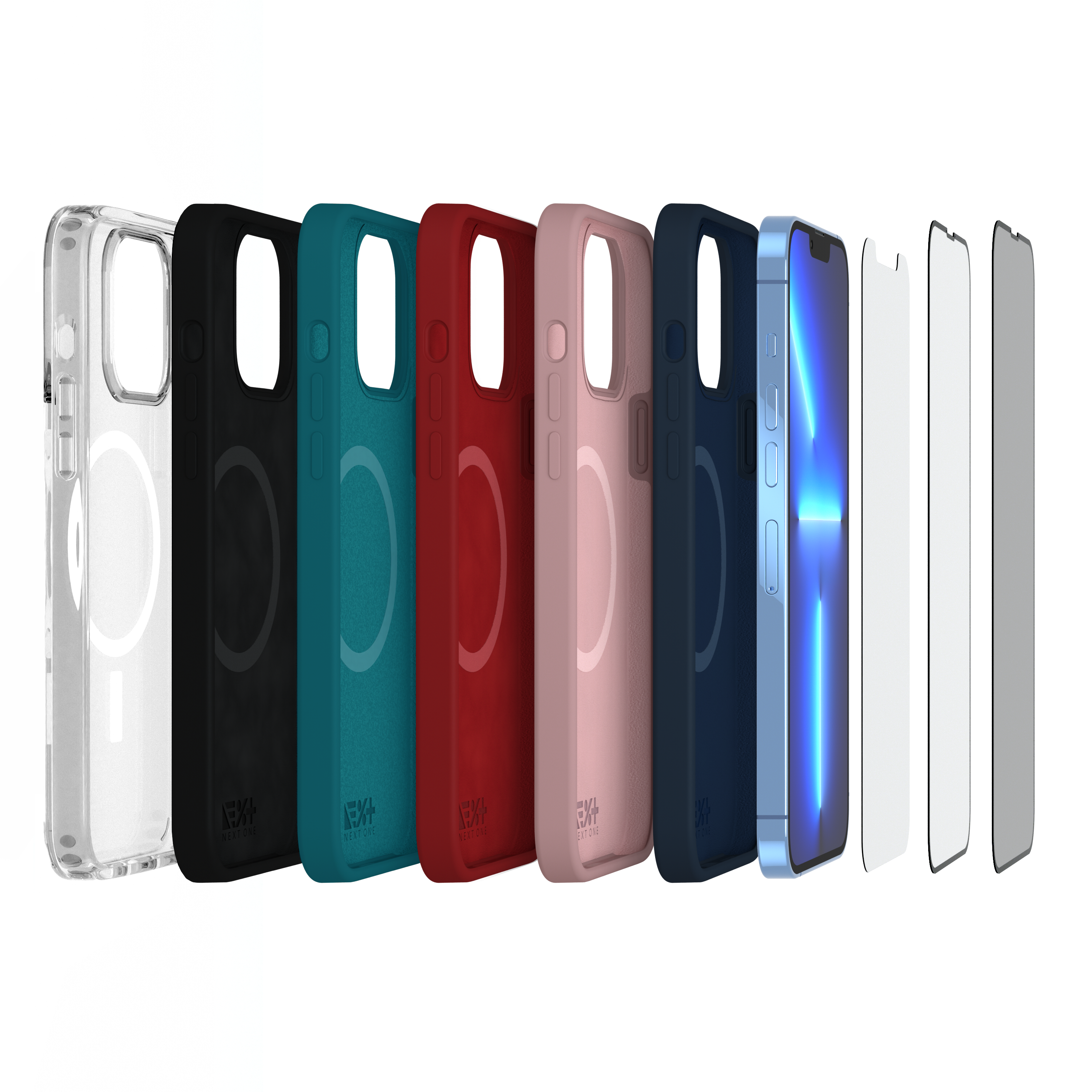 Husa din silicon NOA pentru iPhone 13 Pro Max | compatibila MagSafe, Neagra