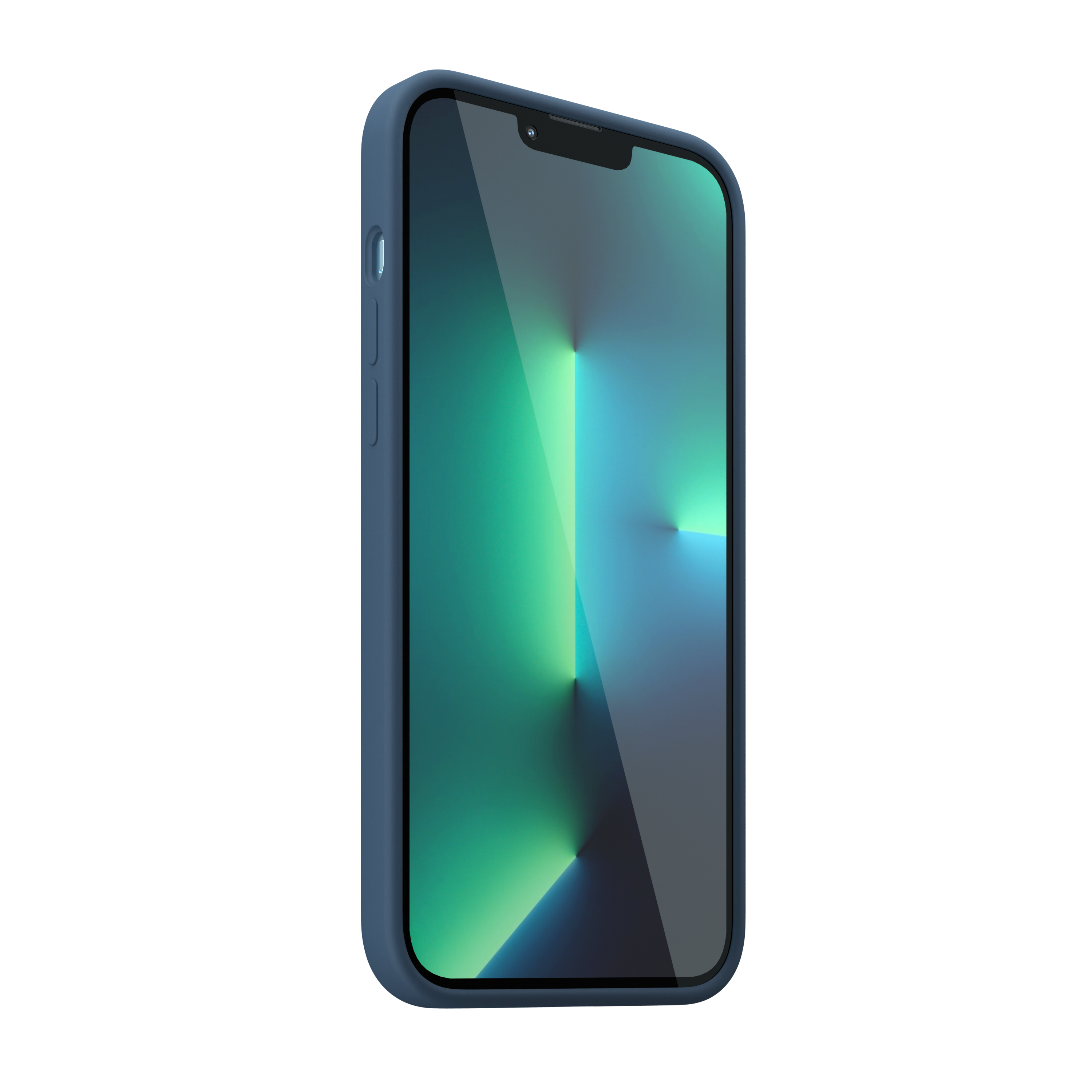 Husa din silicon NOA pentru iPhone 13 Pro Max | compatibila MagSafe, Albastra