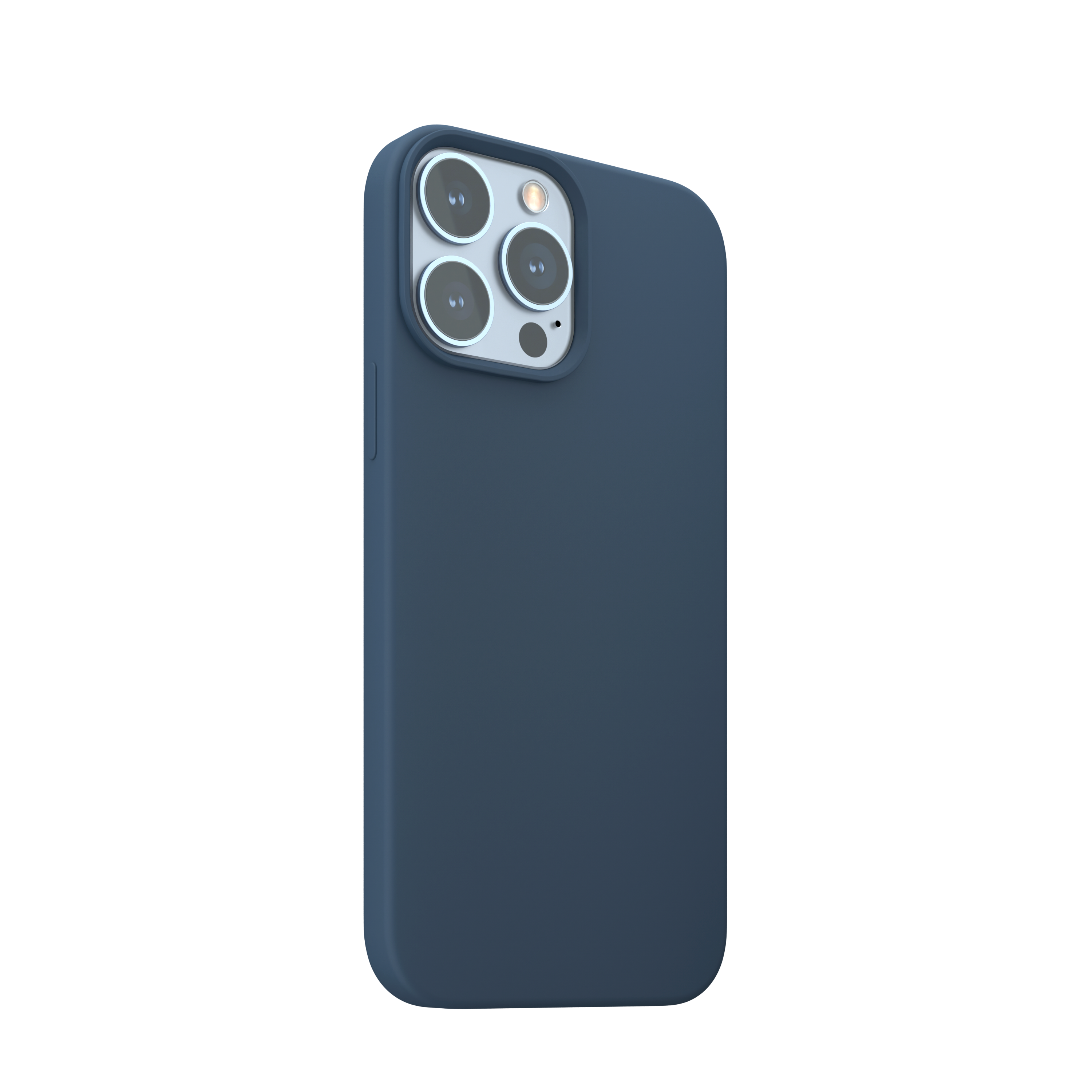 Husa din silicon NOA pentru iPhone 13 Pro Max | compatibila MagSafe, Albastra