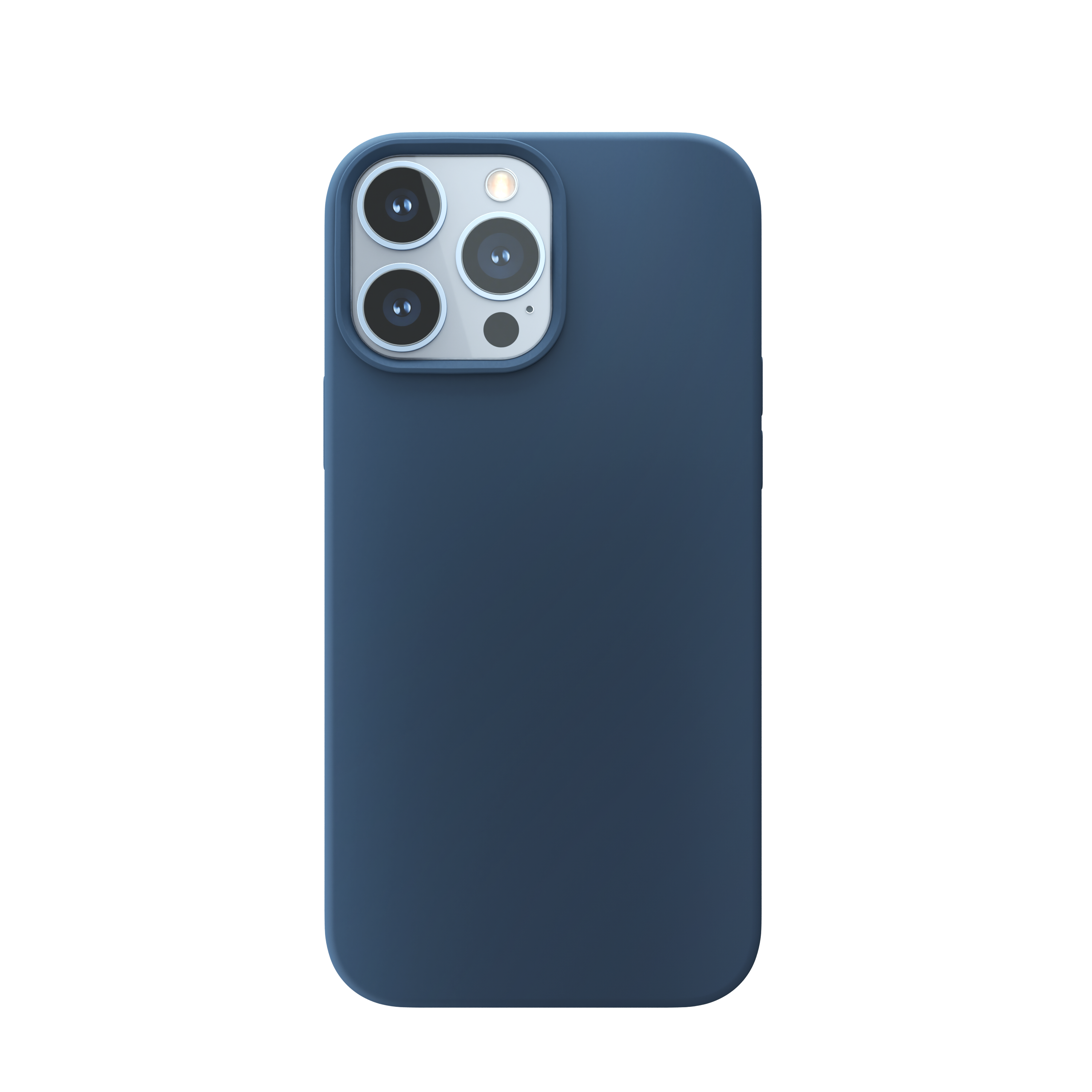 Husa din silicon NOA pentru iPhone 13 Pro Max | compatibila MagSafe, Albastra