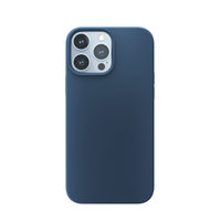 Husa din silicon NOA pentru iPhone 13 Pro Max | compatibila MagSafe, Albastra