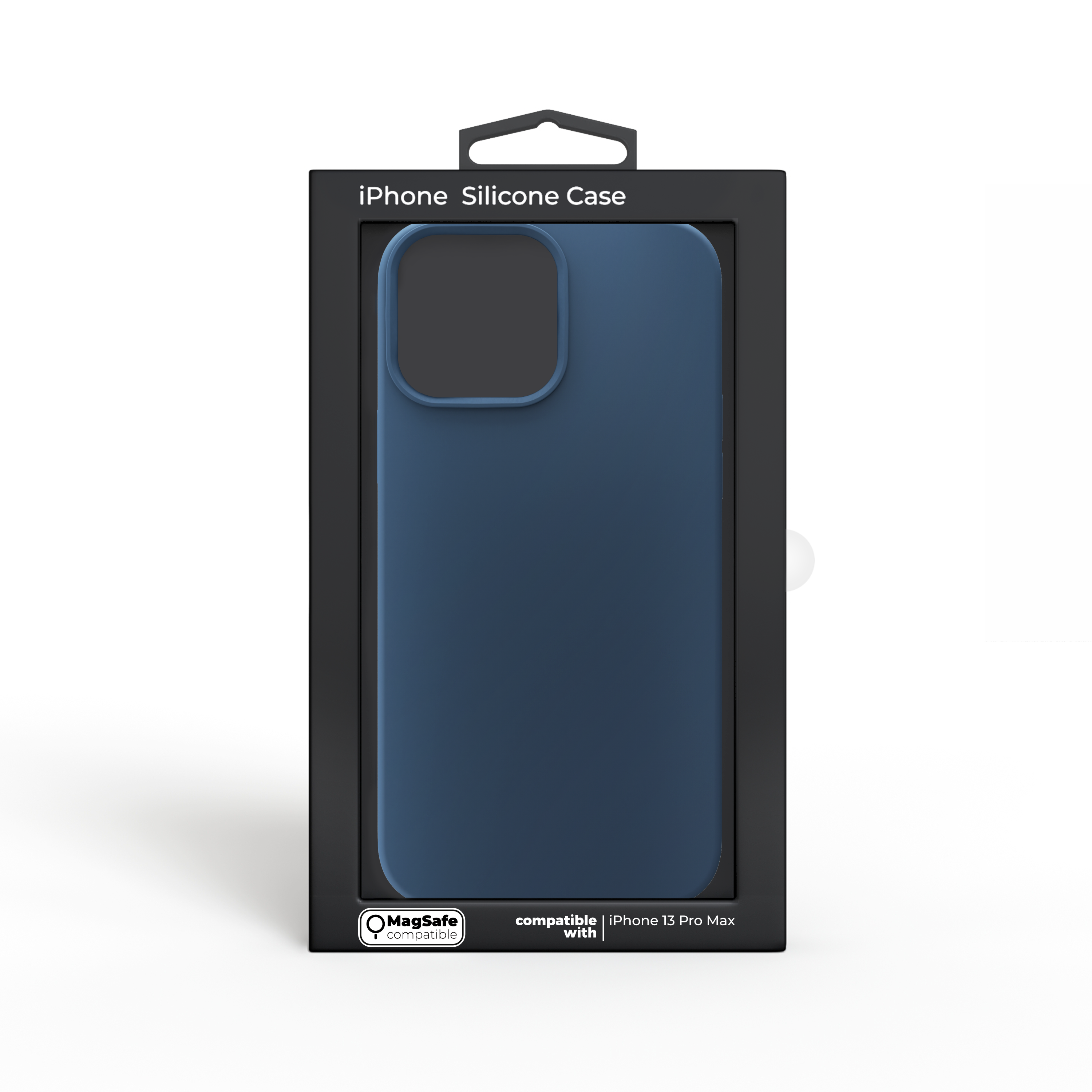 Husa din silicon NOA pentru iPhone 13 Pro Max | compatibila MagSafe, Albastra