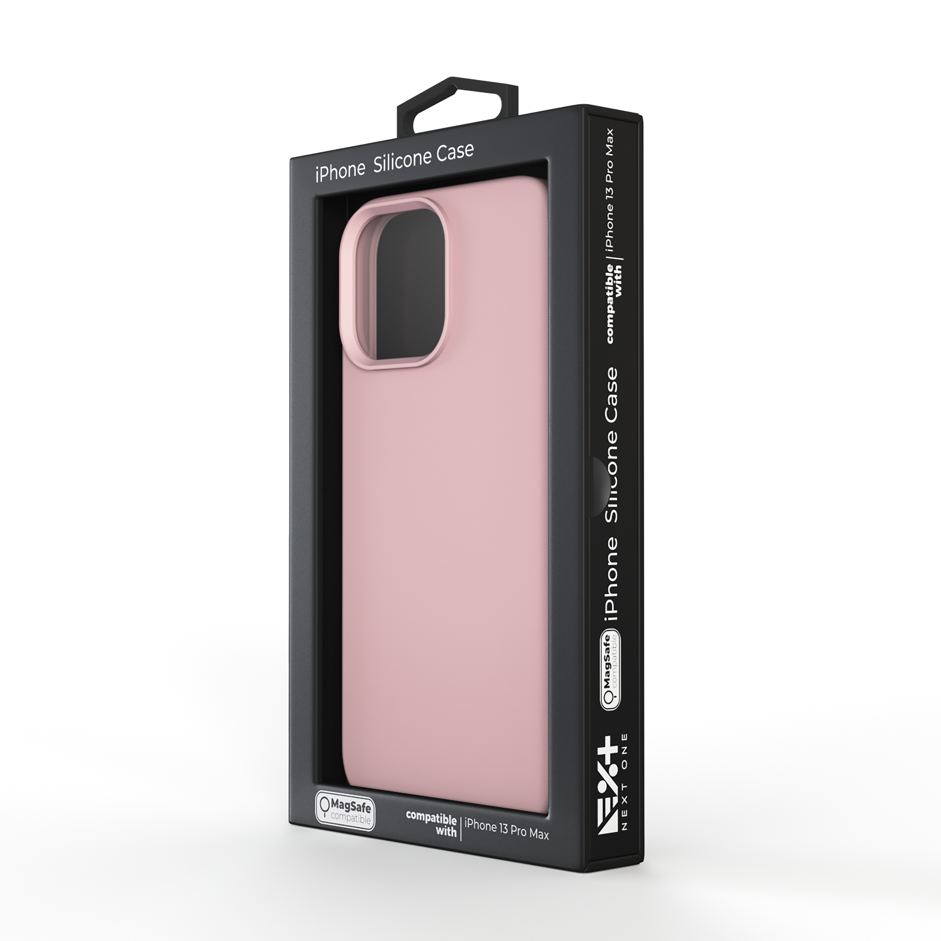 Husa din silicon NOA pentru iPhone 13 Pro Max | compatibila MagSafe, Roz