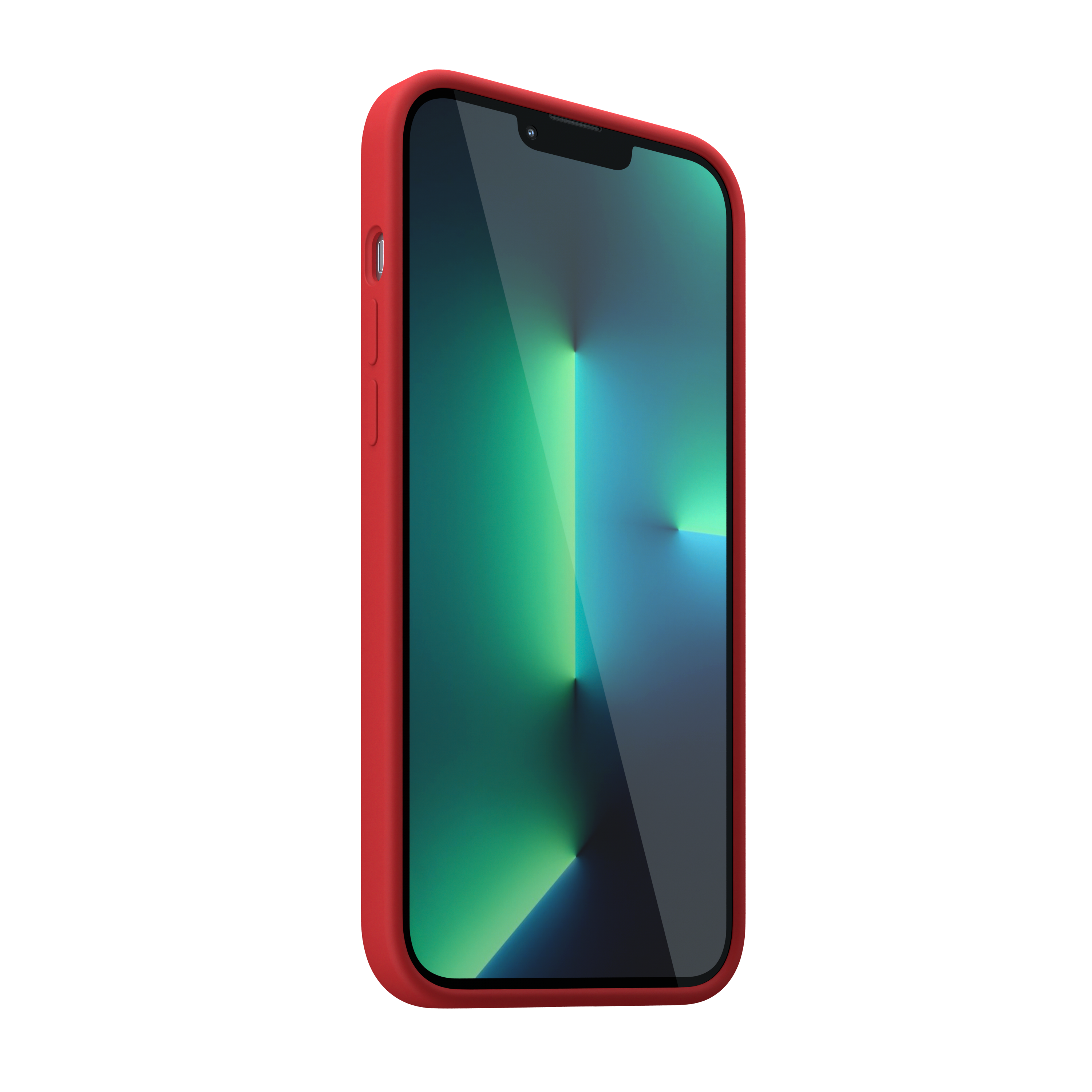 Husa din silicon NOA pentru iPhone 13 Pro Max | compatibila MagSafe, Rosie