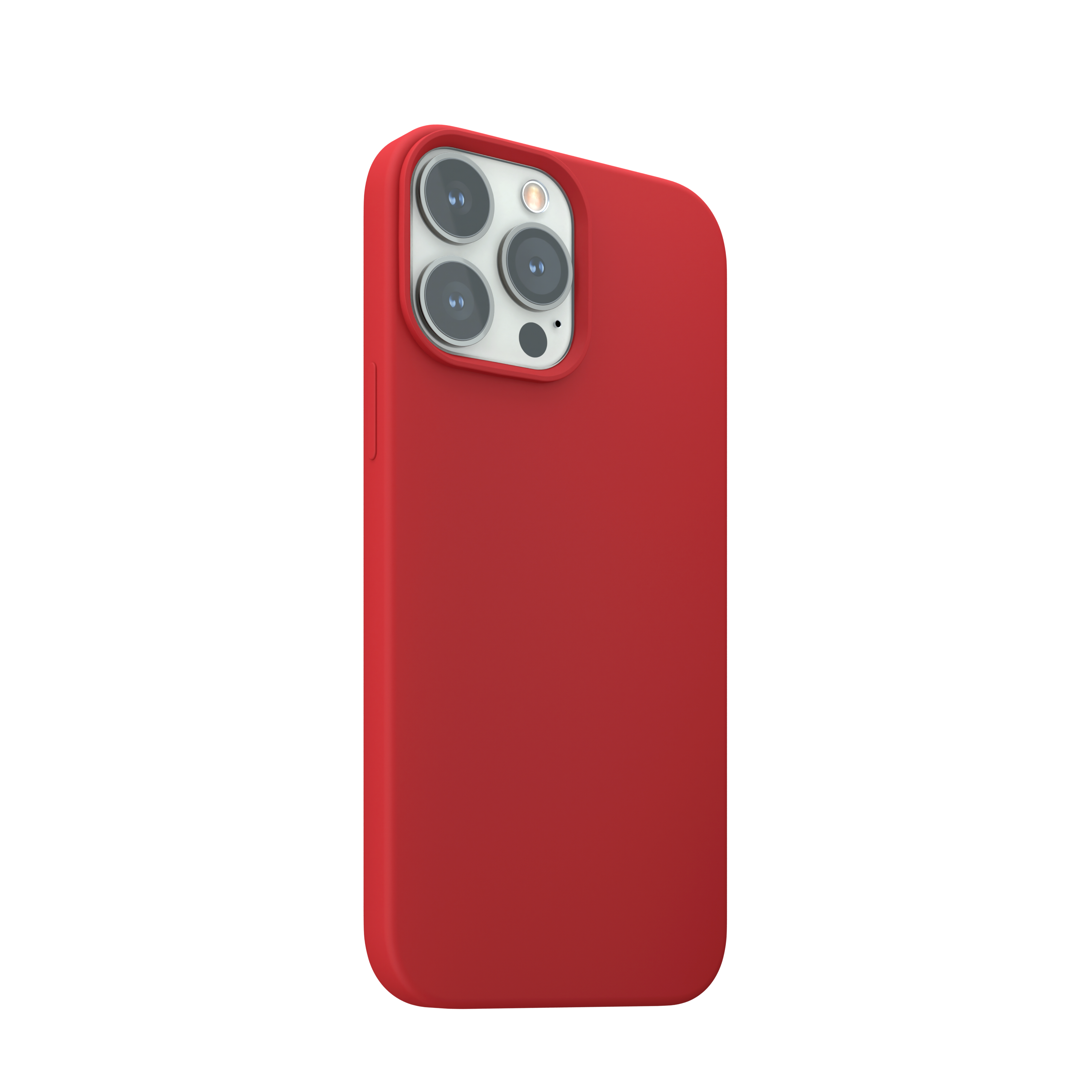 Husa din silicon NOA pentru iPhone 13 Pro Max | compatibila MagSafe, Rosie