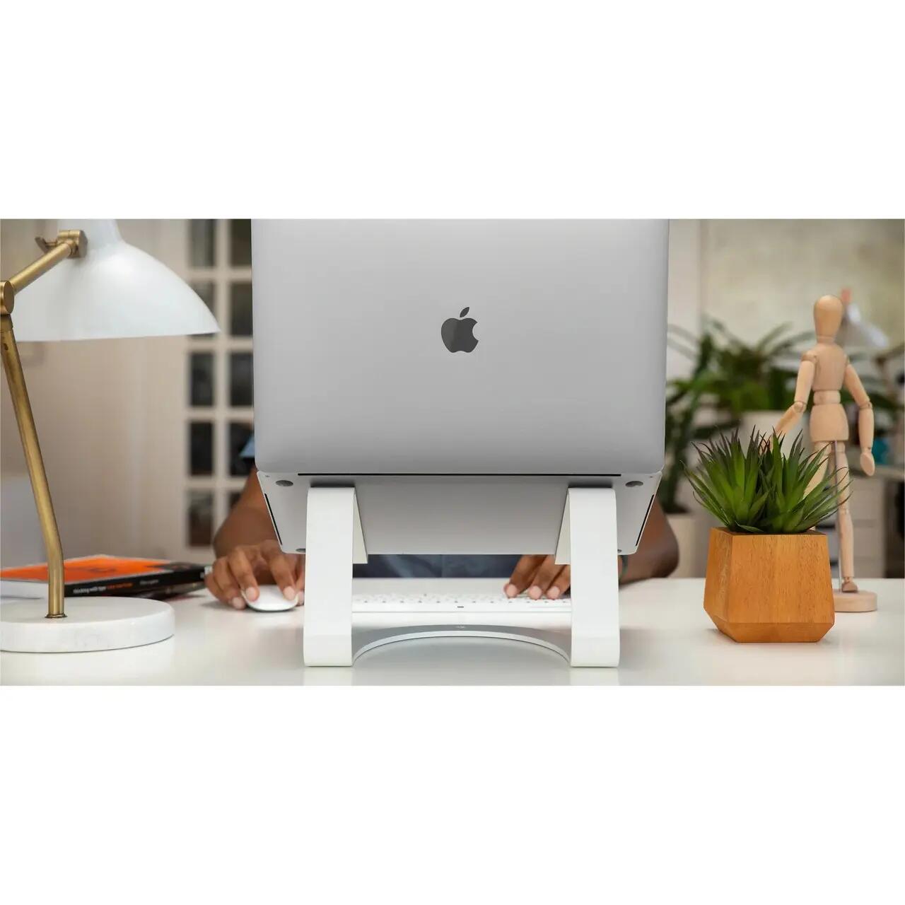 Suport ergonomic TwelveSouth Curve alb pentru MacBook si laptopuri