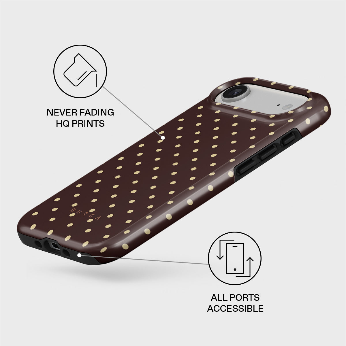 BURGA Sorry busy - Husă de protecție rezistentă Magsafe pentru iPhone 17 Air