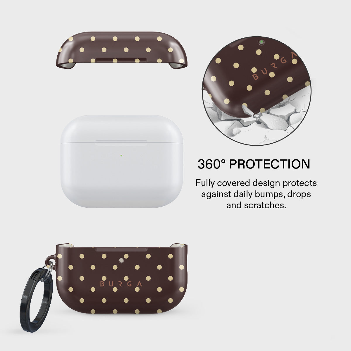 BURGA Sorry Busy - Husă de protecție pentru AirPods Pro 3