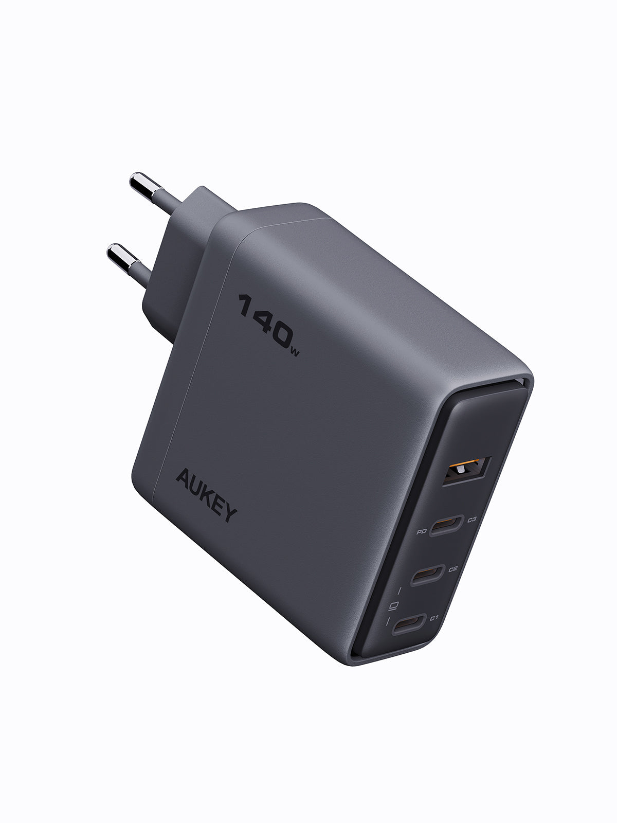 AUKEY PA-C6 Comet Mix 4 – Încărcător de perete PD de 140 W cu tehnologie GaN