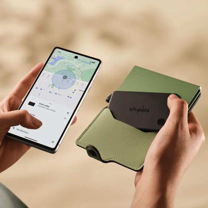 Chipolo LOOP & CARD Bundle – Set de trackere reincarcabile compatibile cu Apple Find My / Find Hub Android | Negru & Portocaliu