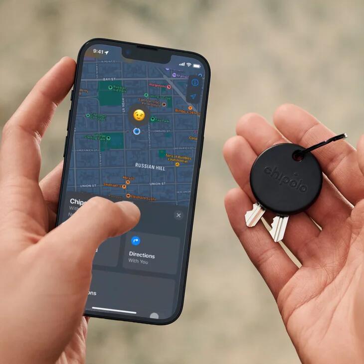 Chipolo POP – Tracker compatibil cu Apple Find My / Find Hub Android | Negru