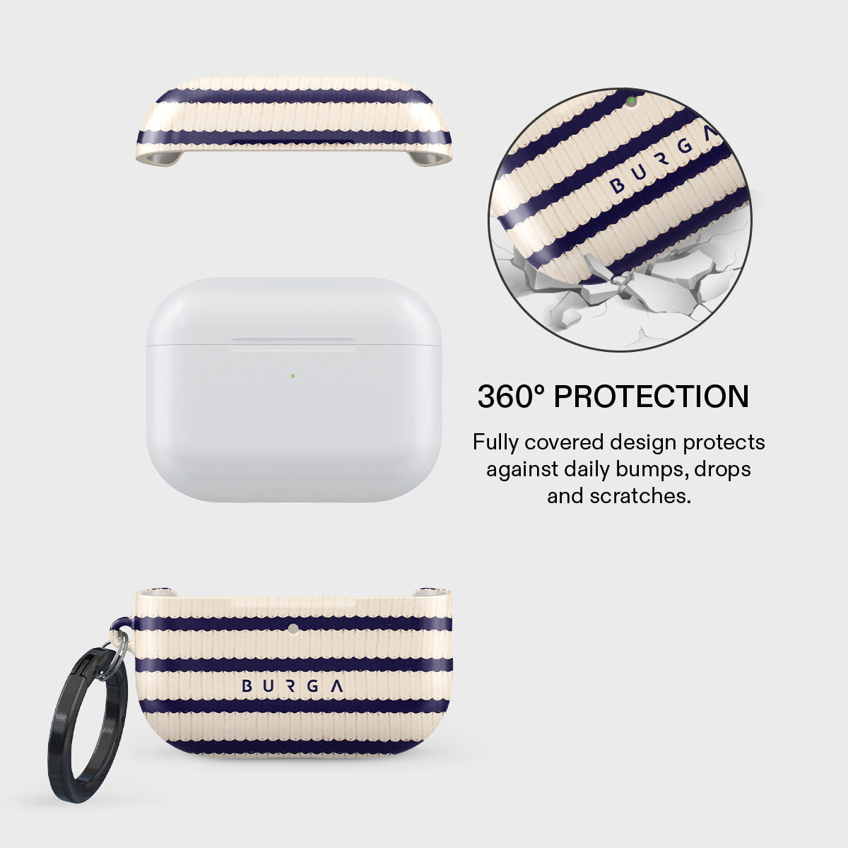 BURGA Old Money - Husă de Protecție Pentru Airpods Pro 3
