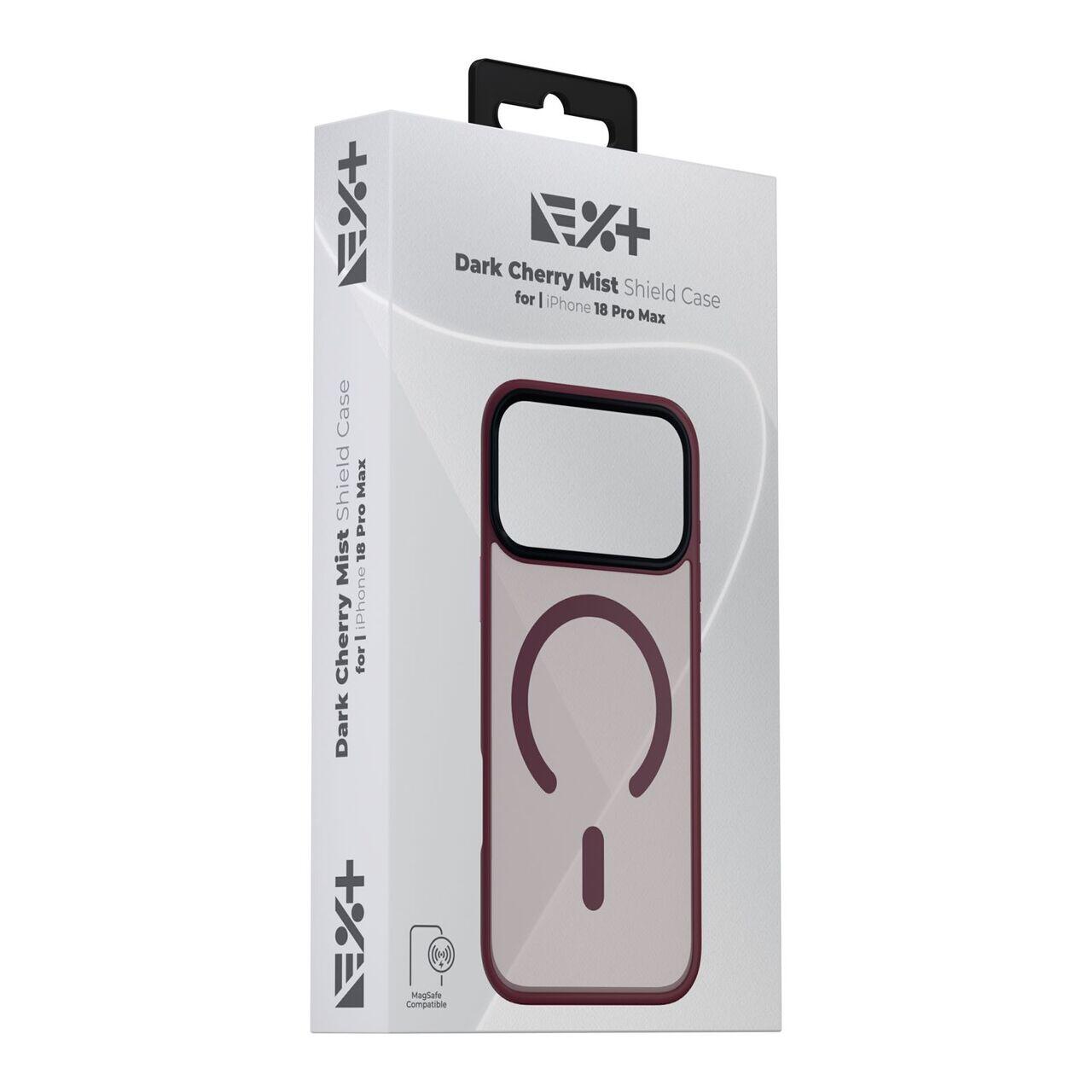 Husa NOA Mist Shield pentru iPhone 18 Pro Max Compatibila MagSafe | Dark Cherry