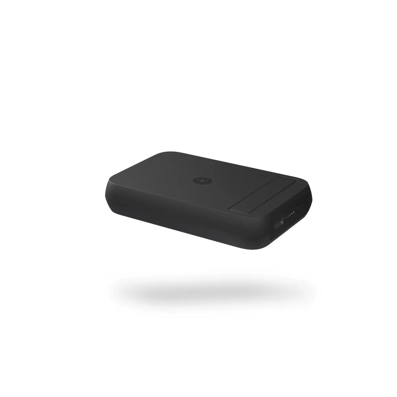 Baterie externă magnetică dublă Zens cu suport – încărcare wireless pentru două dispozitive