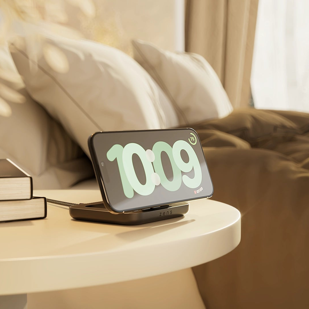 ZENS Magnetic Nightstand Charger – Încărcător wireless magnetic pentru iPhone și AirPods