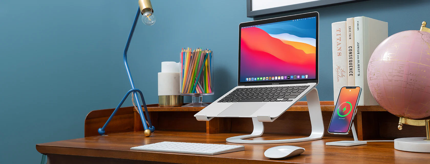 Standul Twelve South Curve White pentru MacBook și laptopuri