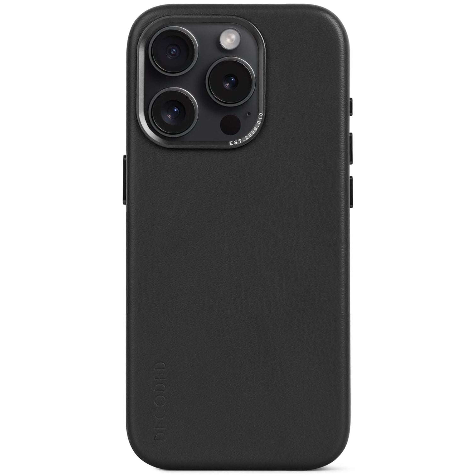 Husa din piele Decoded pentru iPhone 15 | Negru