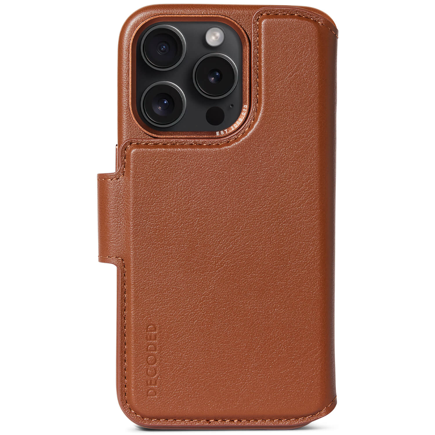 Husa din piele cu portofel Decoded detasabil pentru iPhone 15