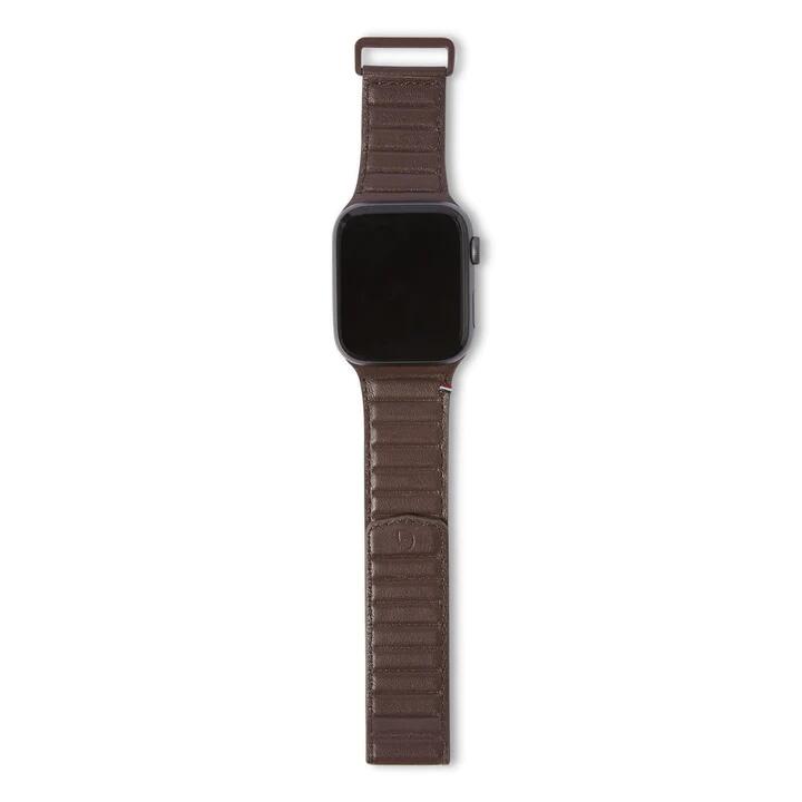 Curea Decoded din piele pentru Apple Watch (42/44/45 mm), Maro Ciocolatiu