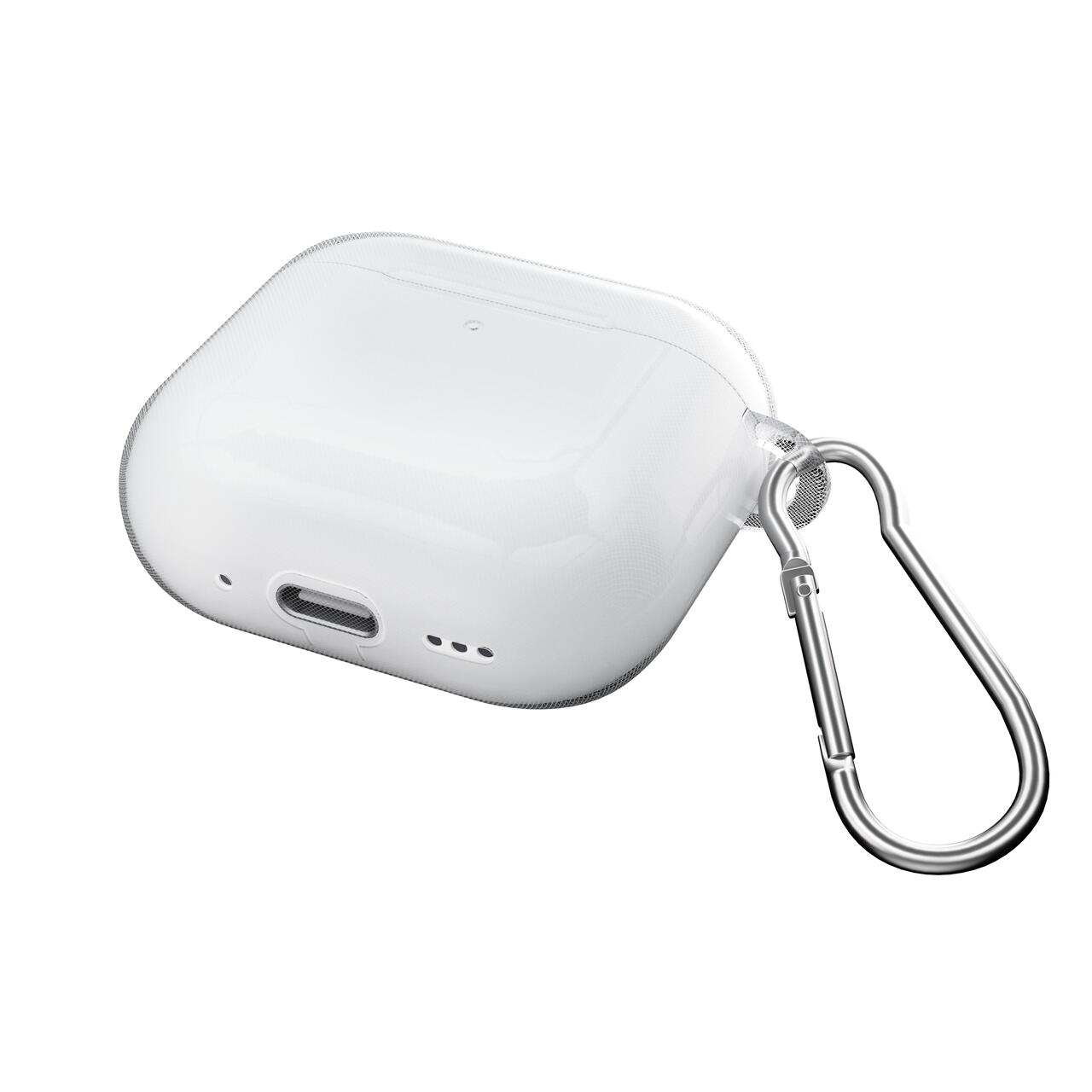 Husă de silicon NOA pentru AirPods Pro 2 (2024), Transparentă