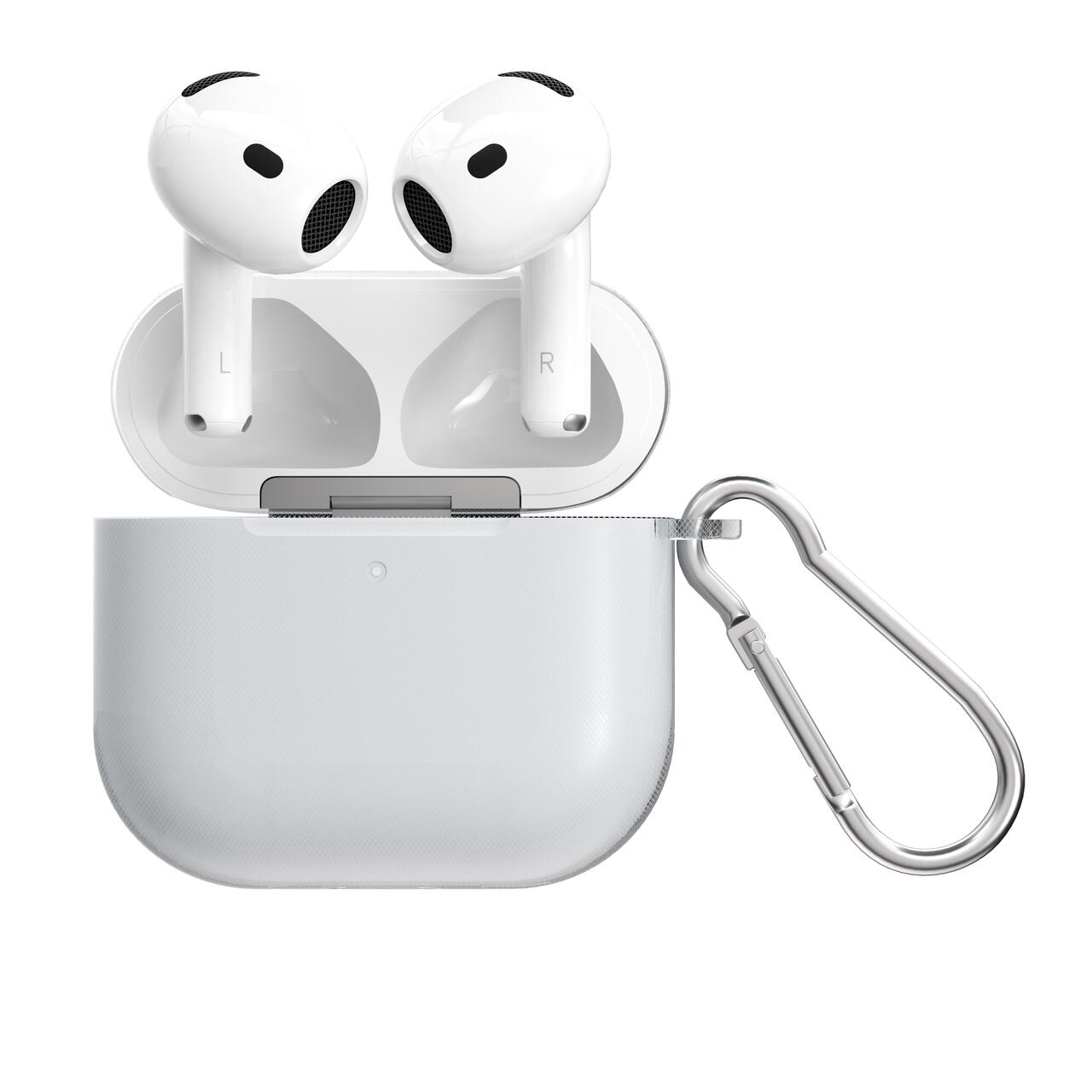 Husă de silicon NOA pentru AirPods Pro 2 (2024), Transparentă