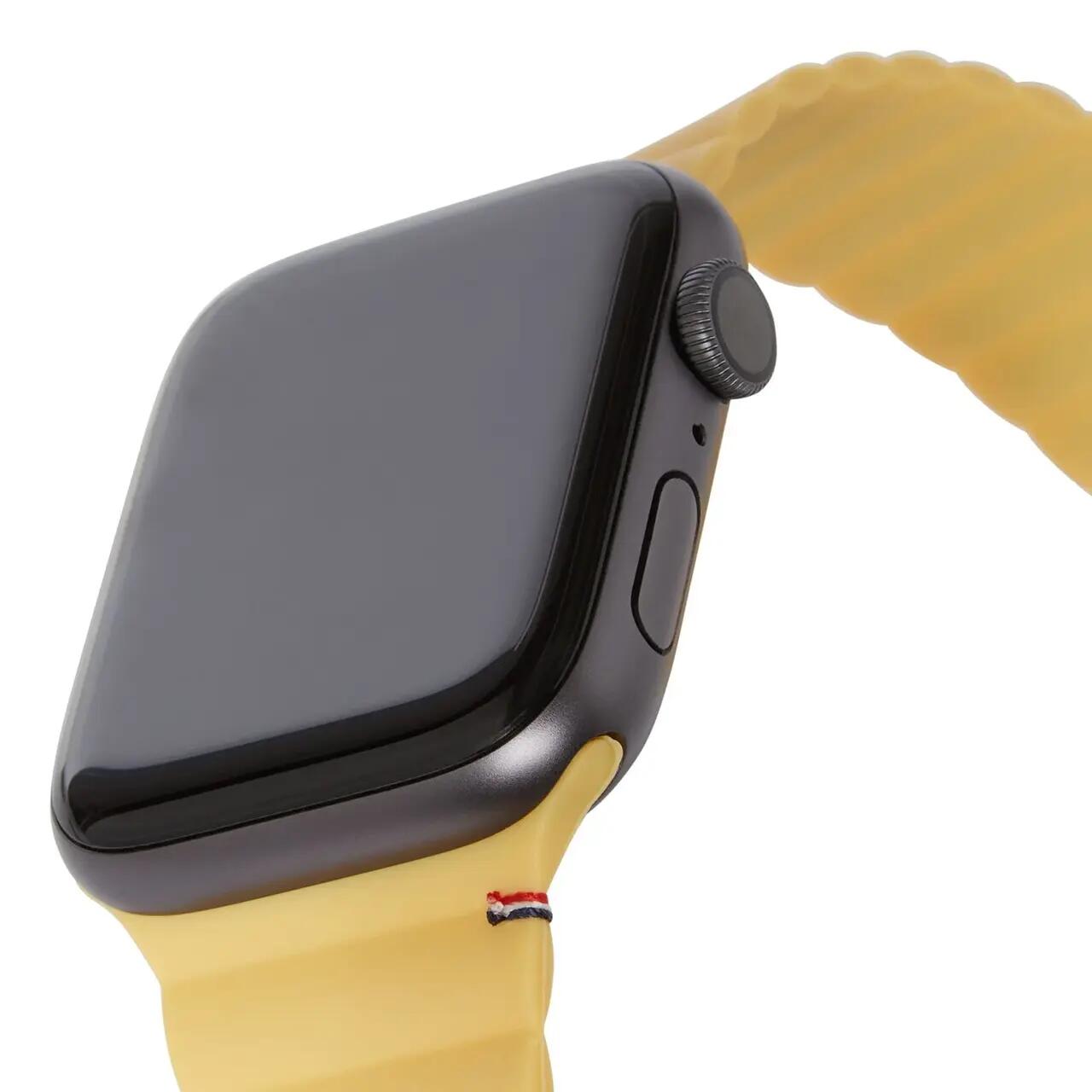 Curea magnetică din silicon Lite Decoded pentru Apple Watch 45/44/42mm generațiile 1-7 - Sweet Corn
