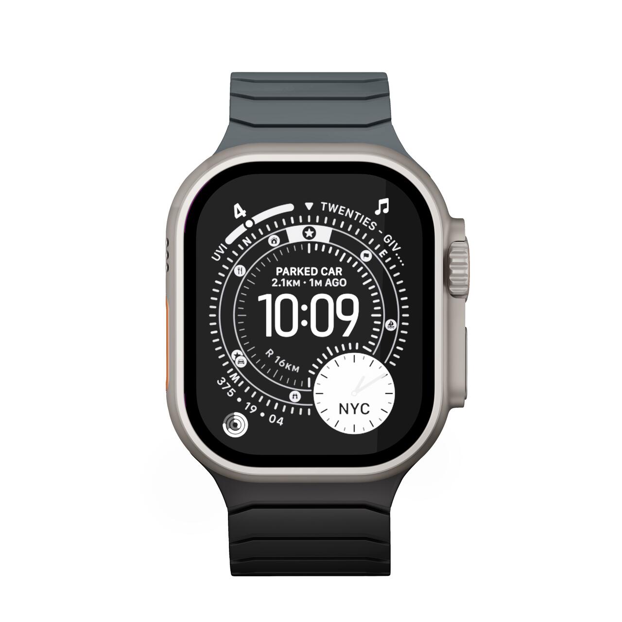Curea NOA Magnetic Switch Band pentru Apple Watch 46-49mm | Negru-Gri